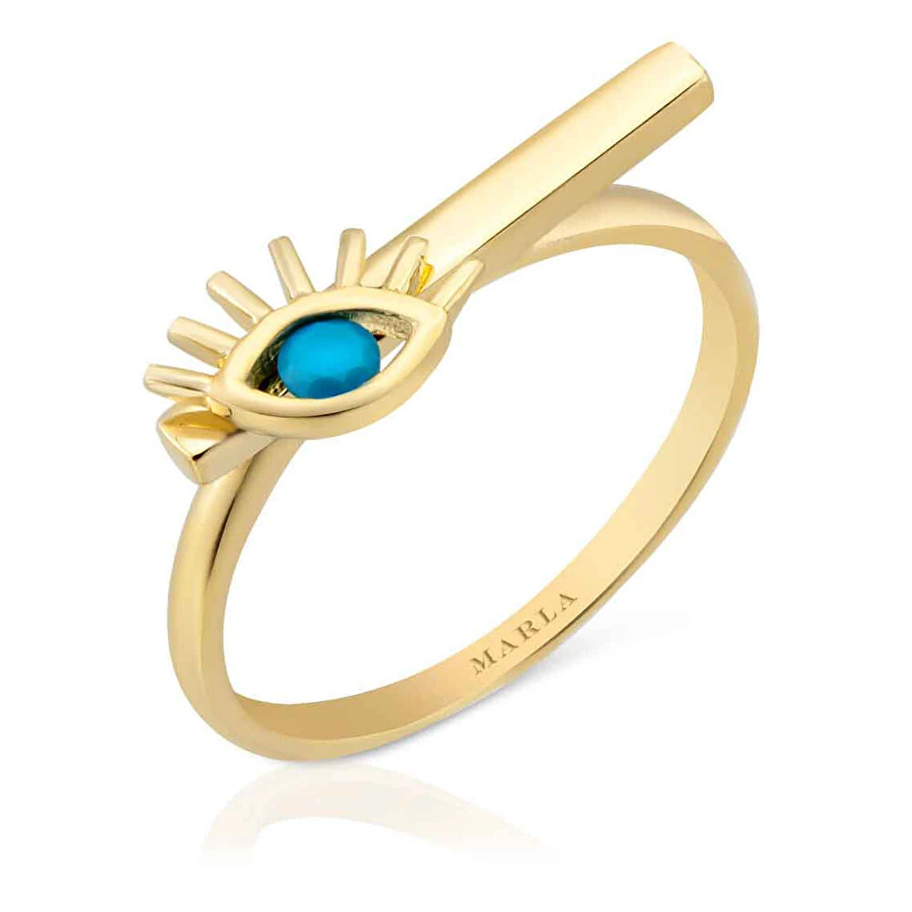 Altın Mine Detaylı Yüzük