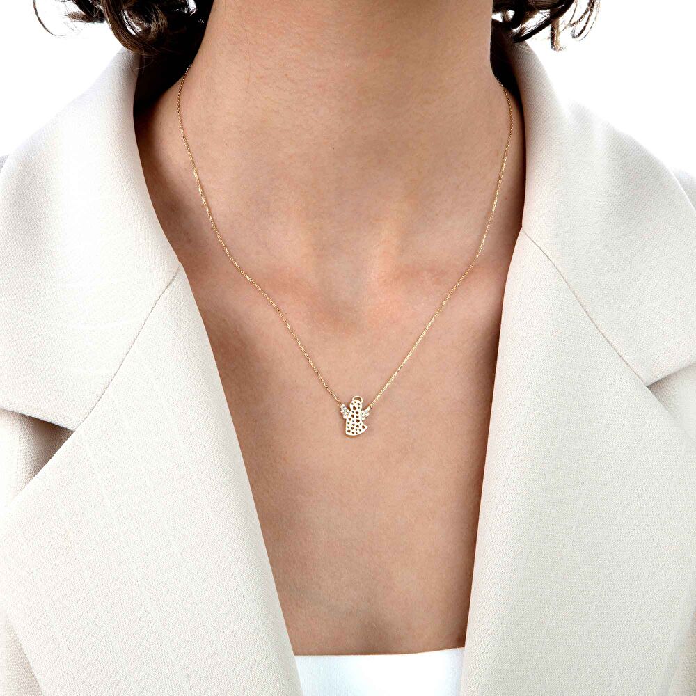 Altın Kanatları Taşlı Melek Koye