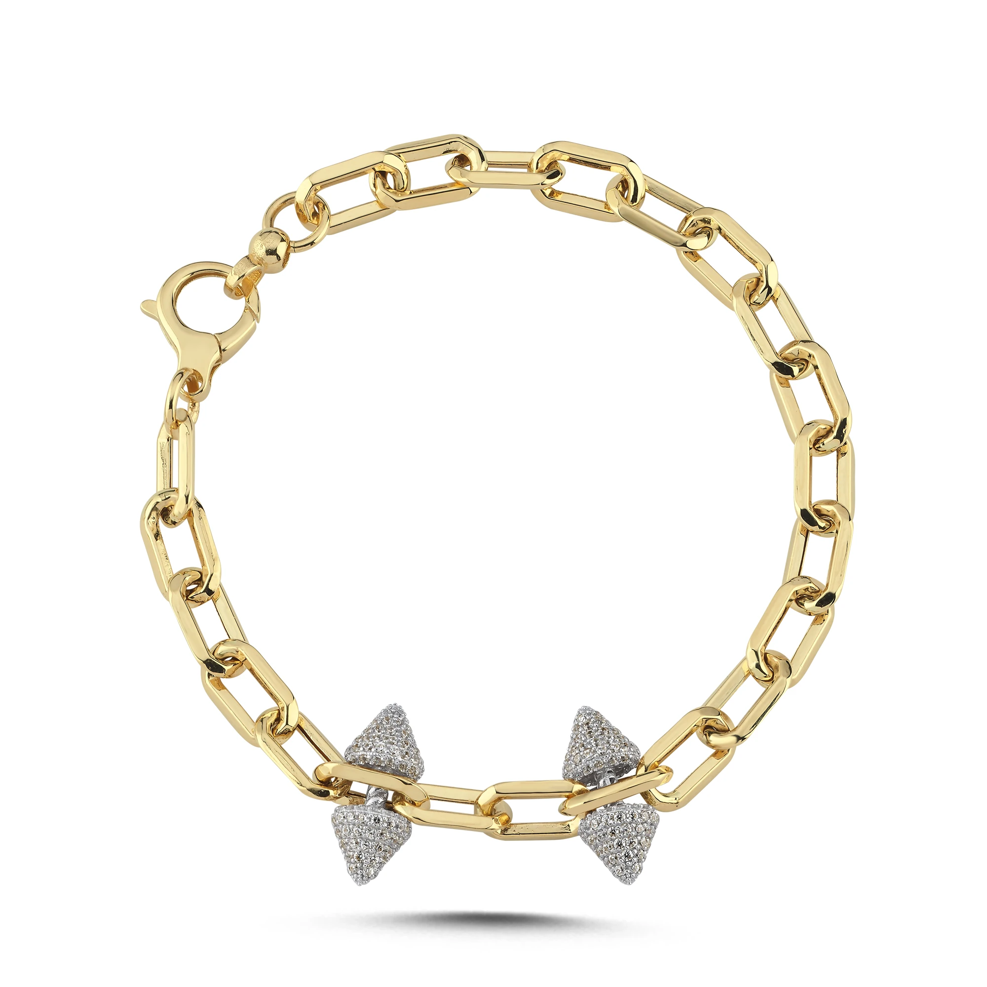 Taş Detaylı Altın Set