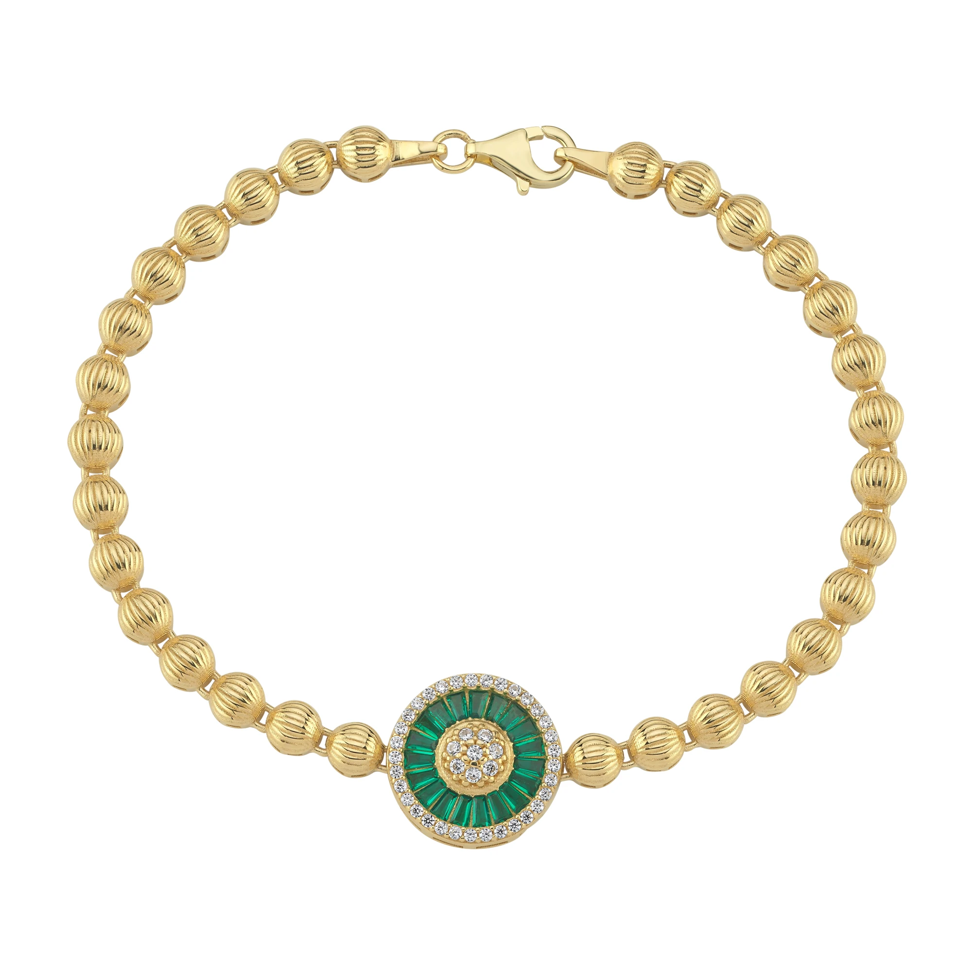 Renkli Taşlı Altın Bileklik