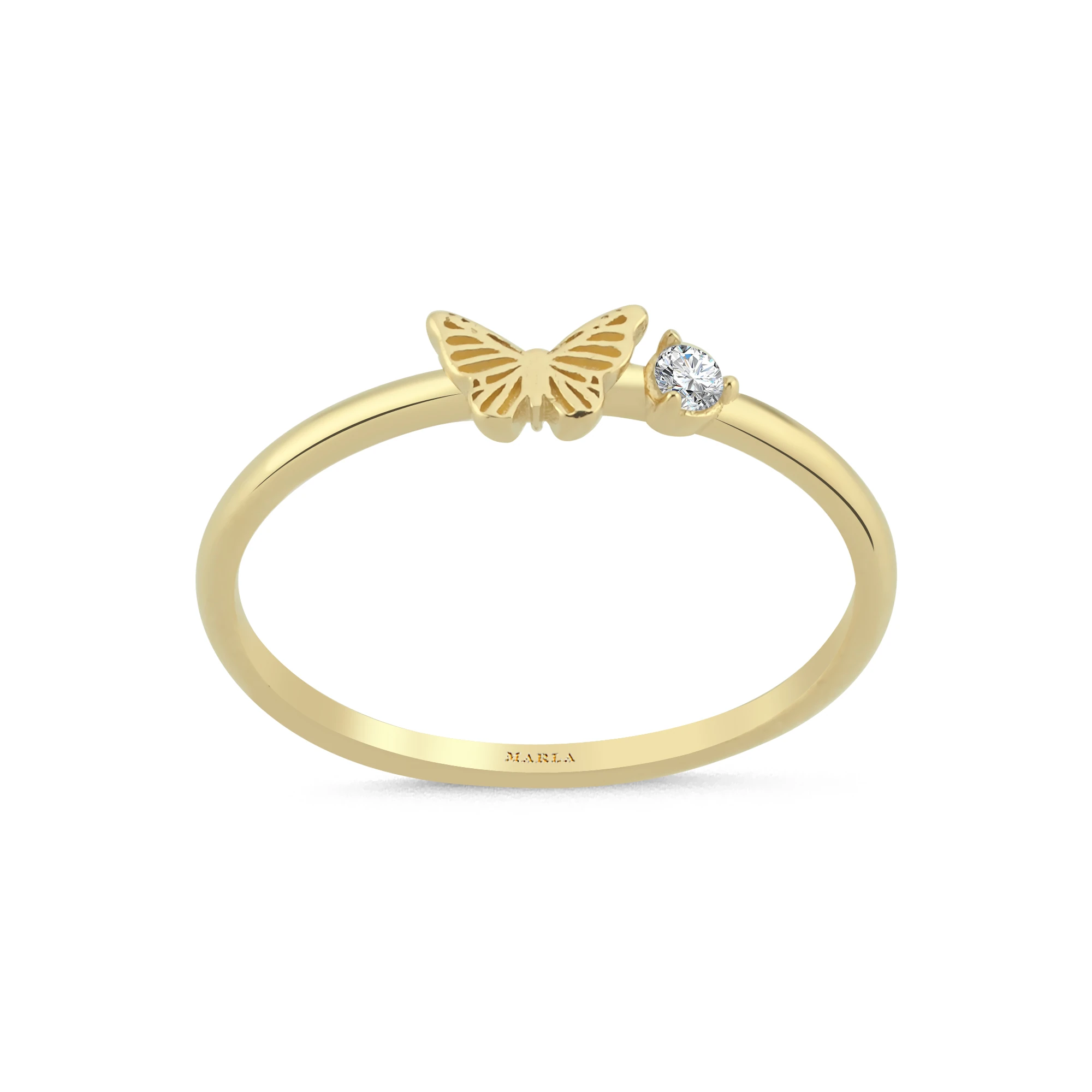 Altın Kelebek Yüzük