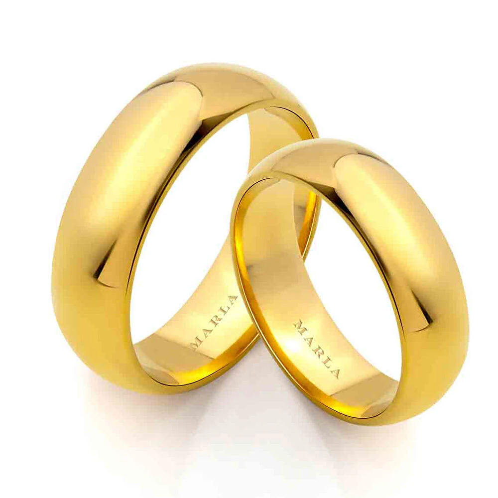 5 mm İçe Bombeli Çift Alyansı