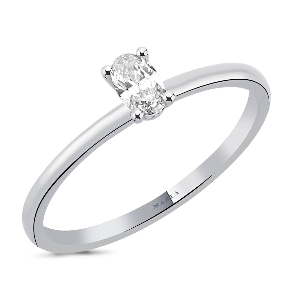 Oval Tektaş Pırlanta 0.25Karat