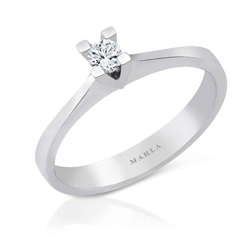 Pırlanta Tektaş Yüzük 0.10 Karat