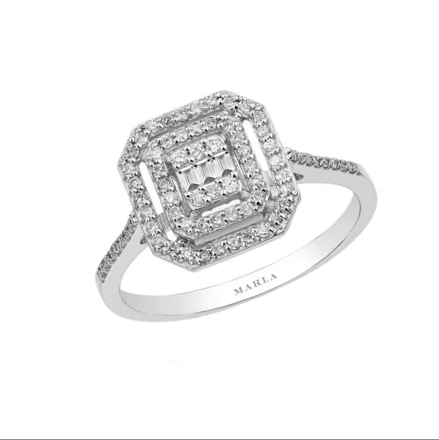 Pırlnata Baget Yüzük 0.29 Karat