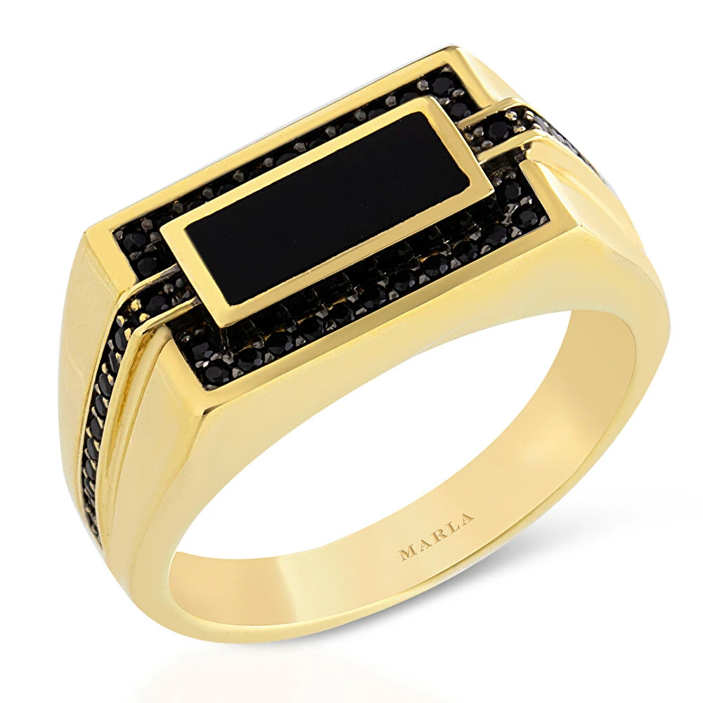 Mine Detaylı Erkek Yüzüğü