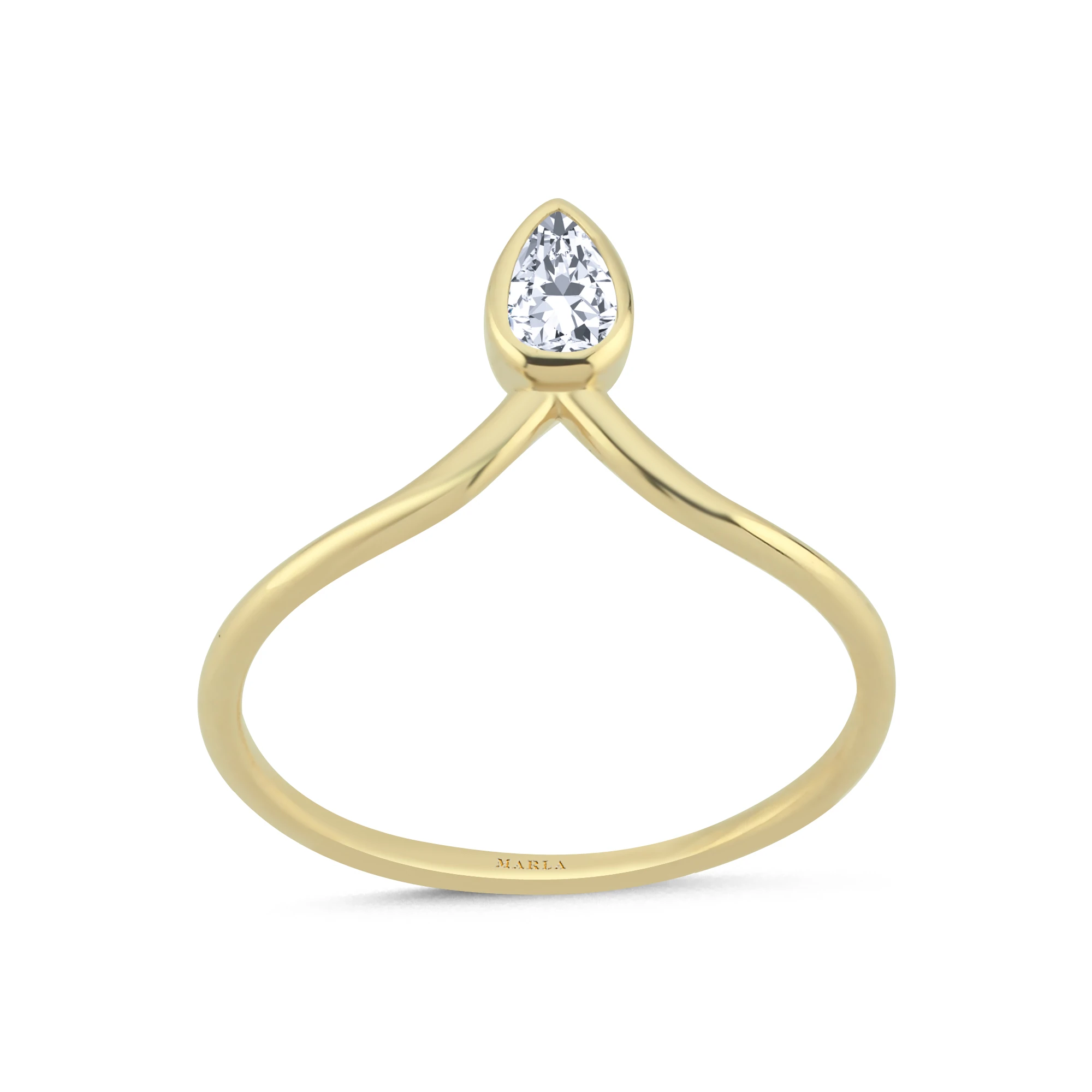 Taş Detaylı Altın Yüzük