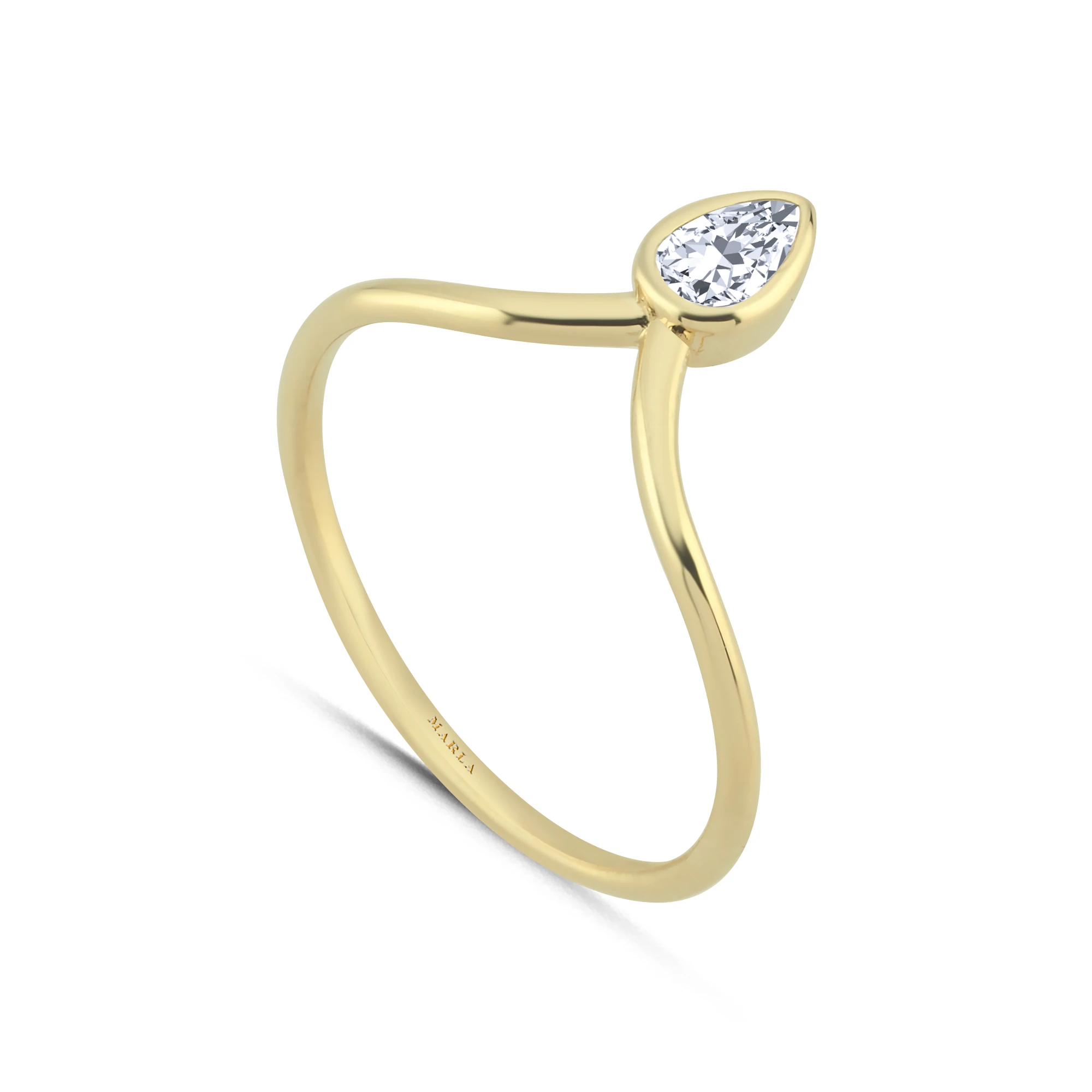 Taş Detaylı Altın Yüzük