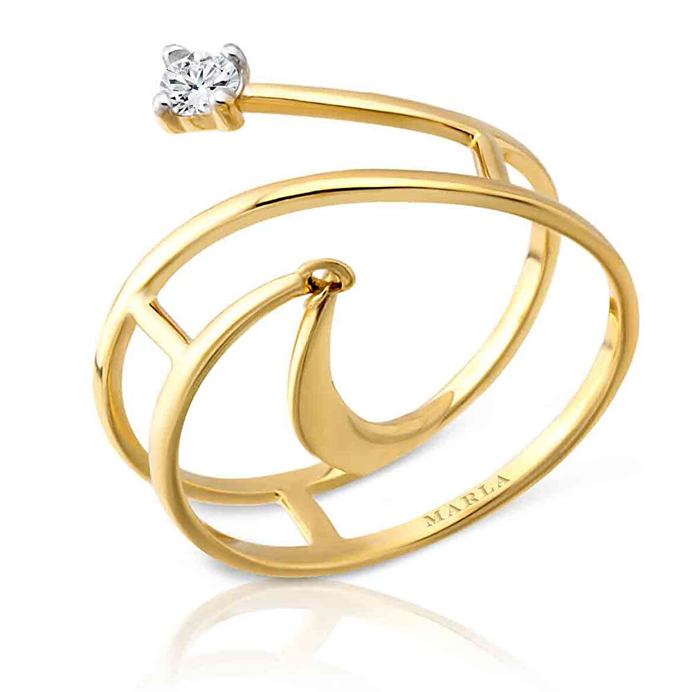 Ay Yıldız Sarkıt Yüzük