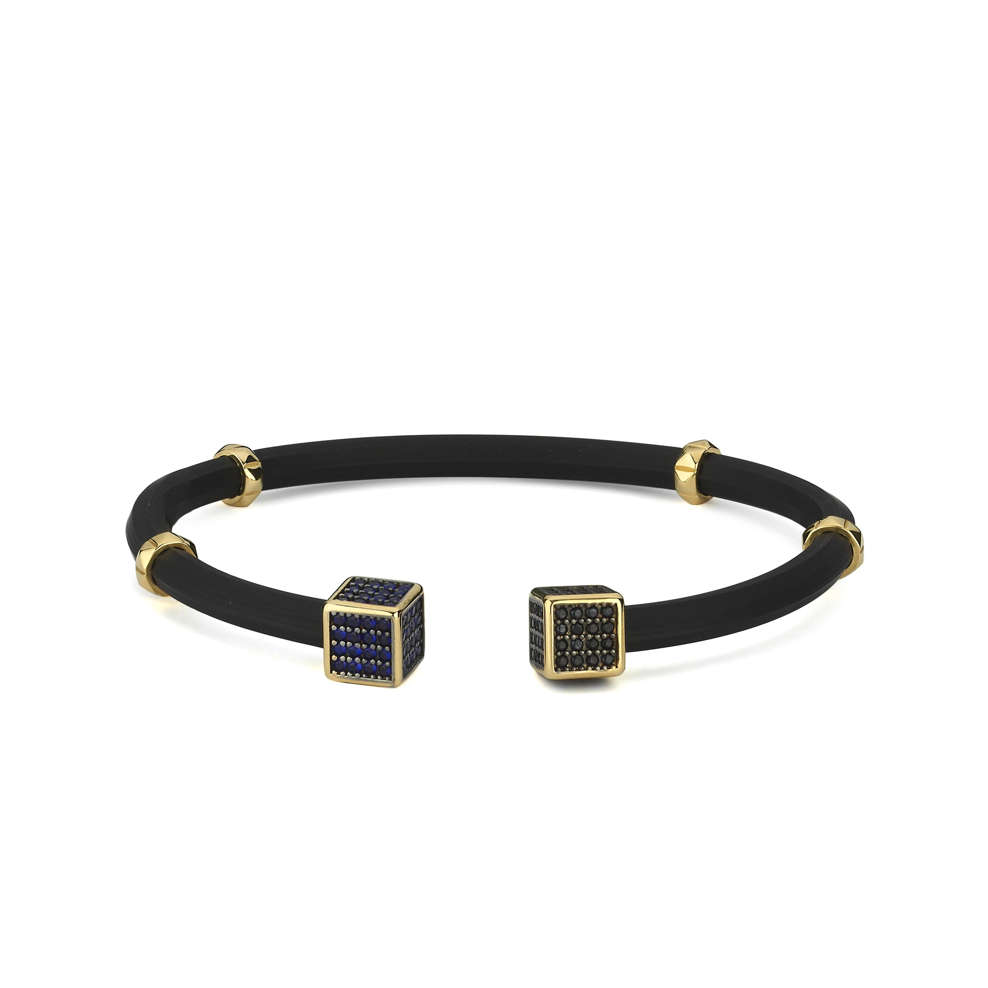 Kavucuk Kordonlu Altın Erkek Bileklik