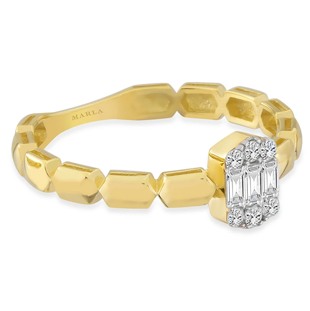 Mini Baget Altın Yüzük