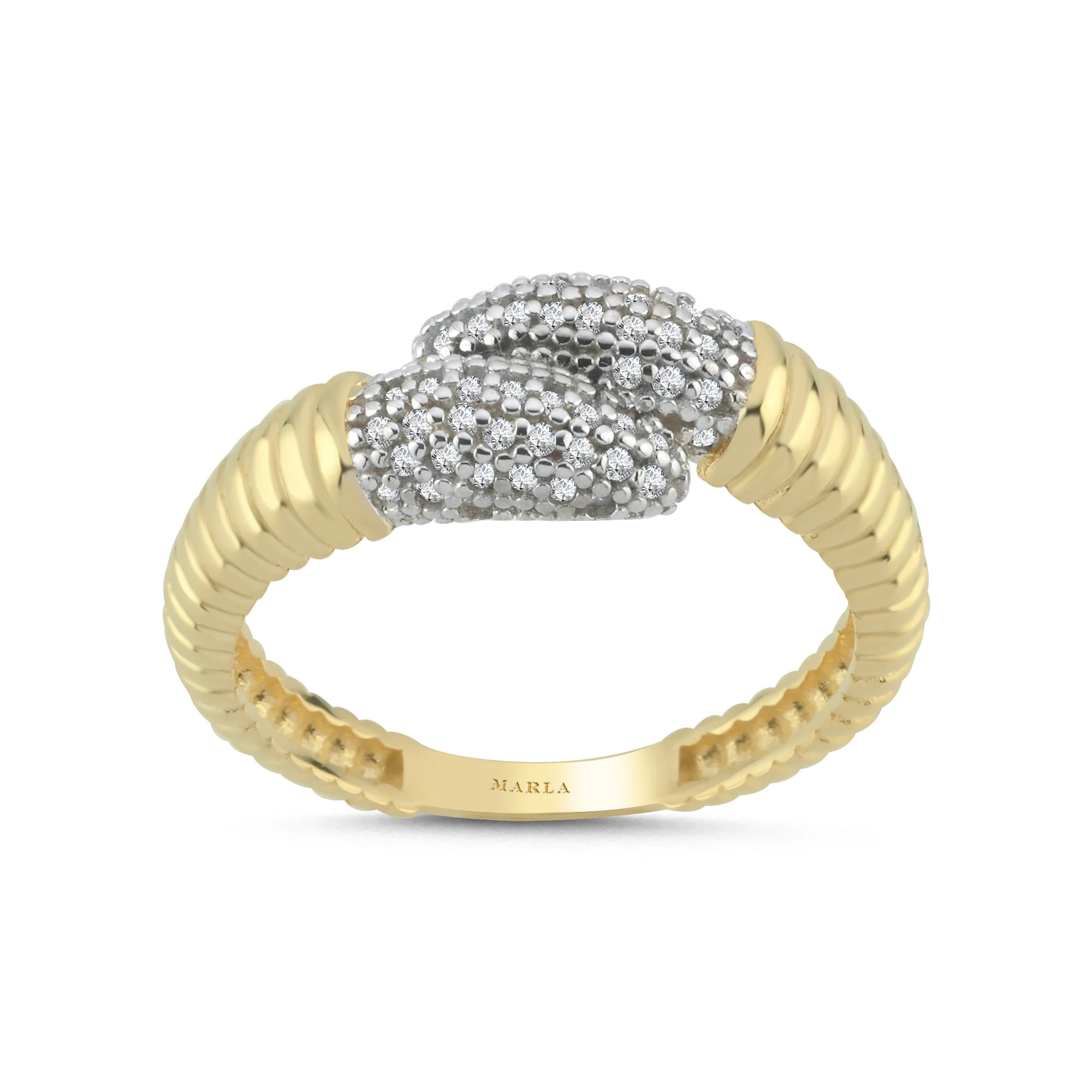 Taş Detaylı Altın Yüzük