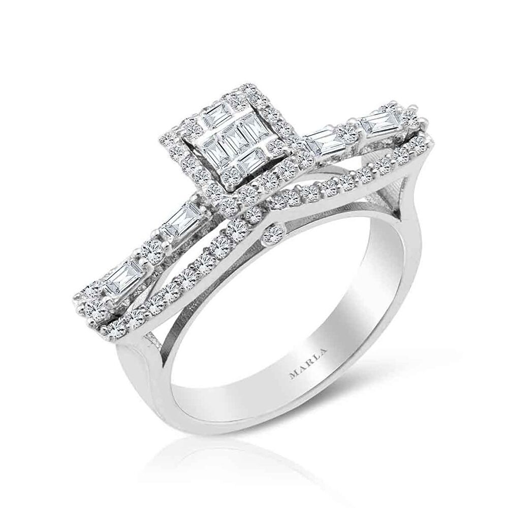 Pırlanta Baget Yüzük 0.59 Karat