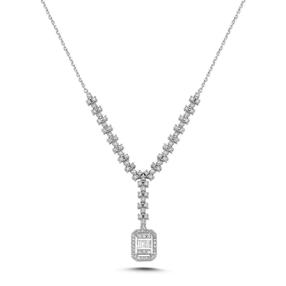 Pırlanta Baget Kolye 0.68 Karat