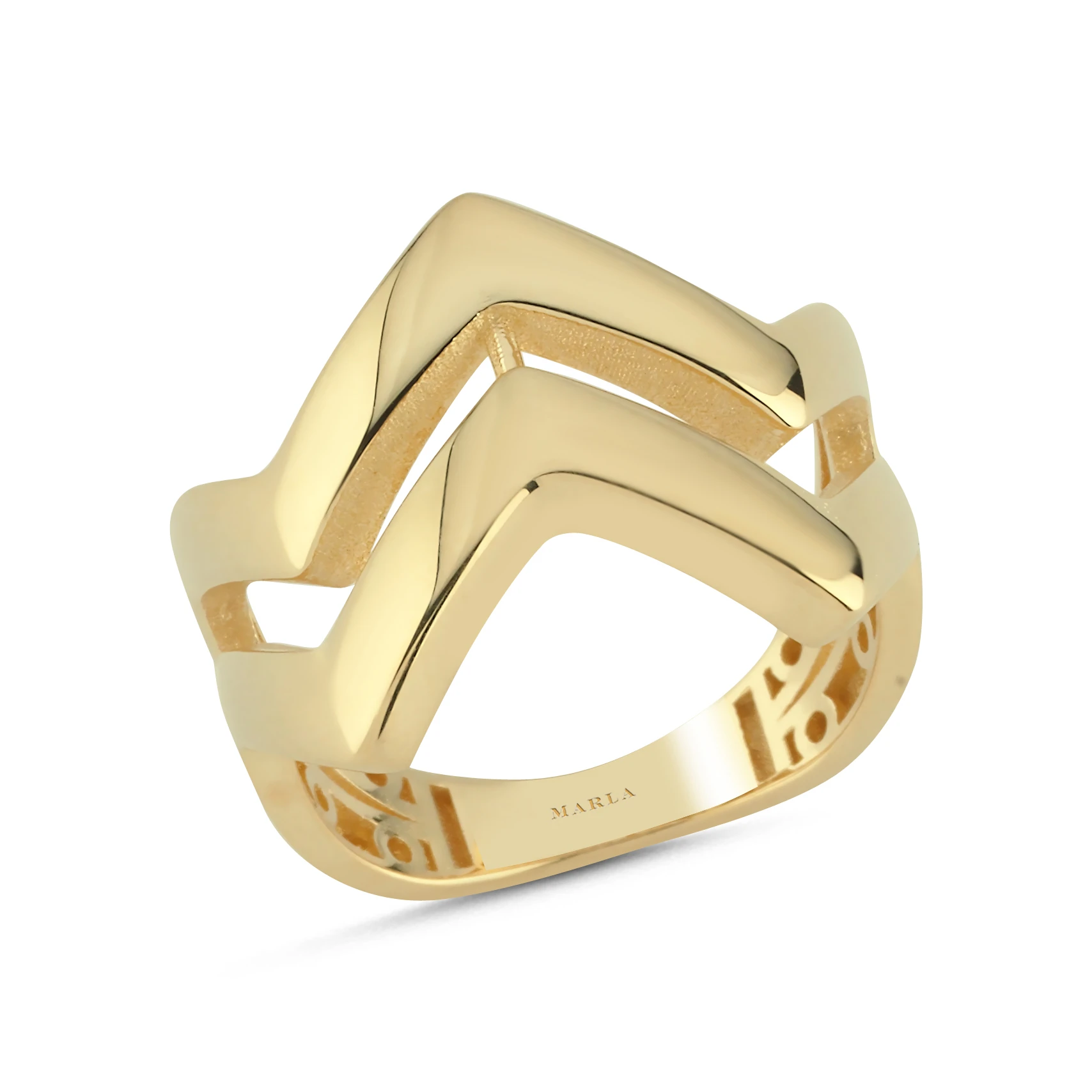 Altın Zikzak Yüzük