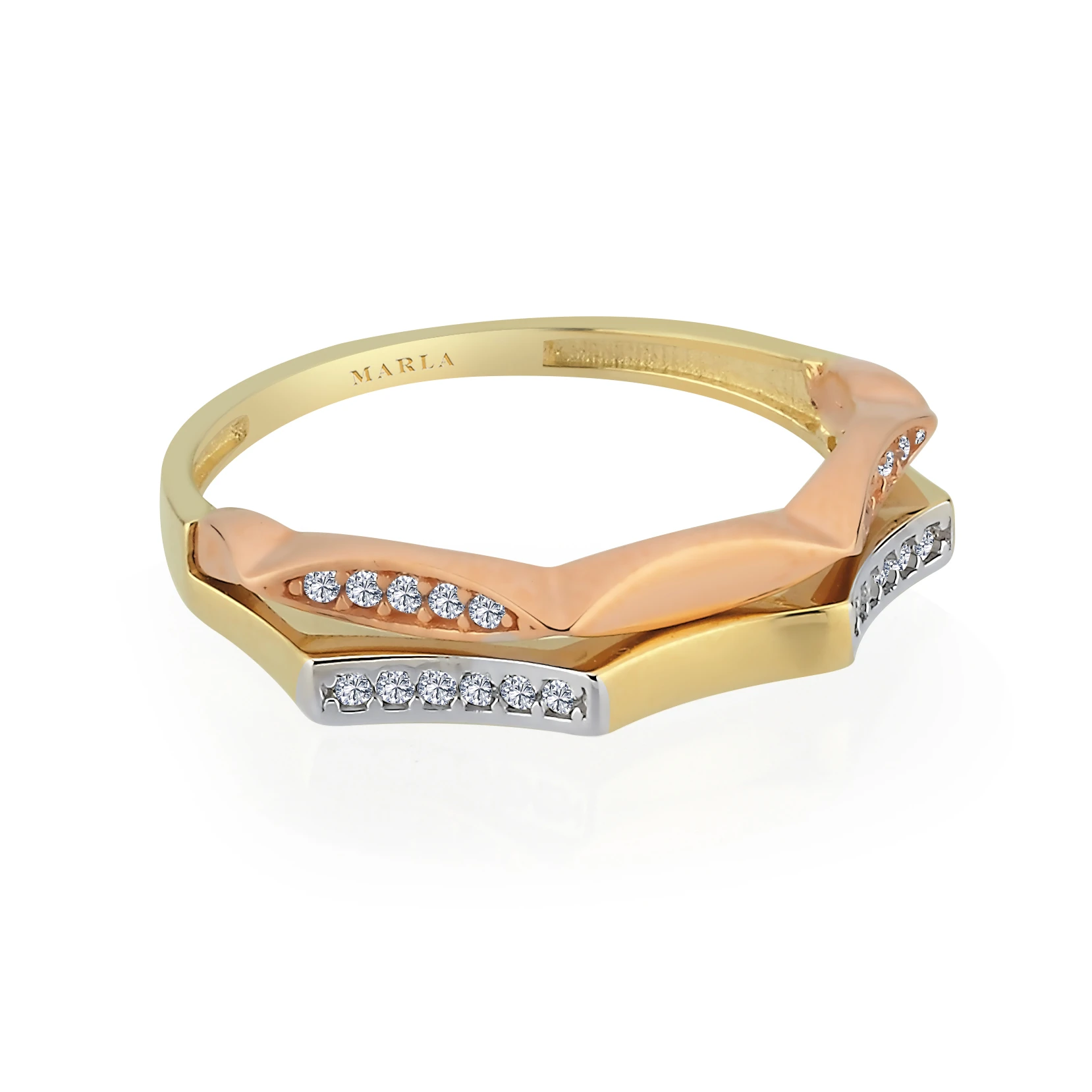 Üç Renk Altın Yüzük