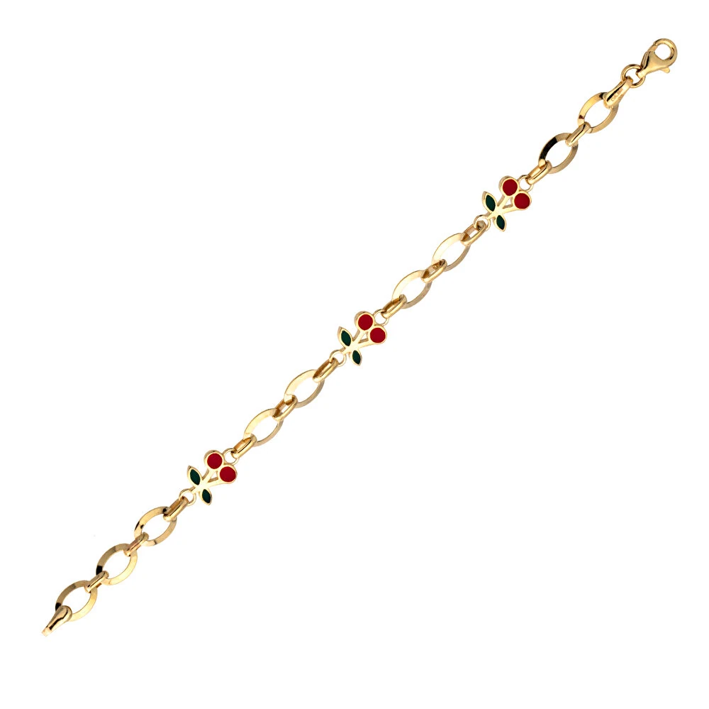 Kiraz Detaylı Altın Çocuk Künye