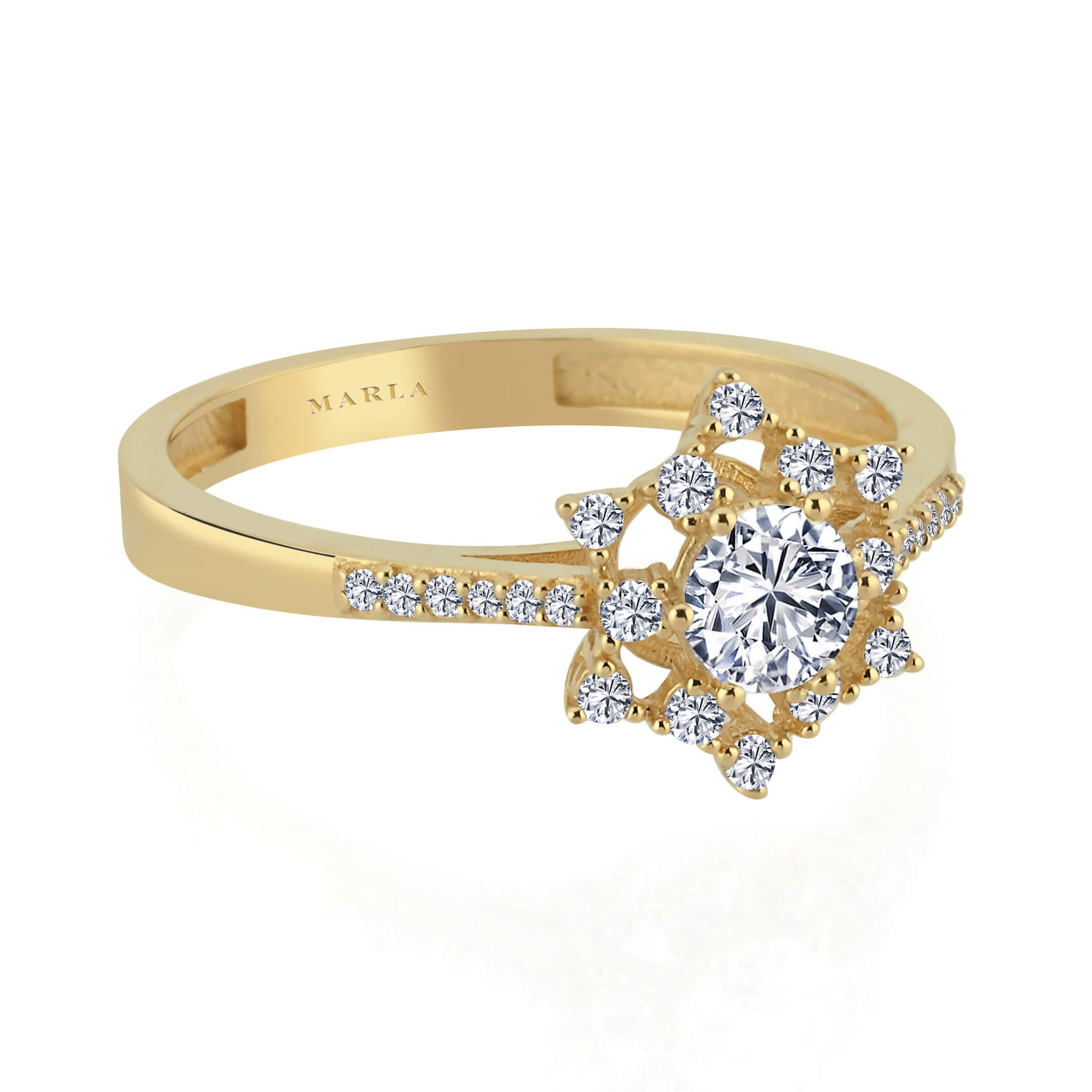 Altın Tektaş Yüzük