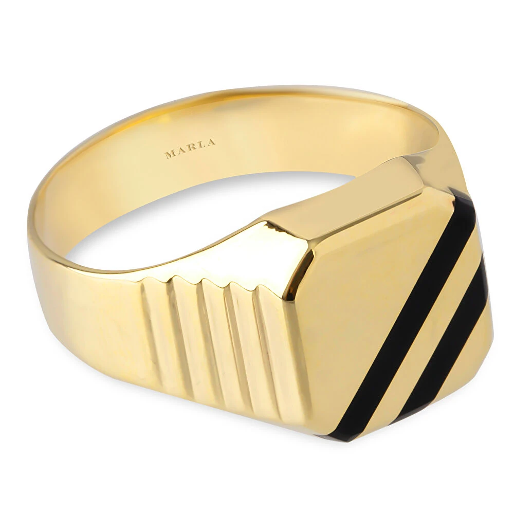 Mine Detaylı Erkek Yüzüğü