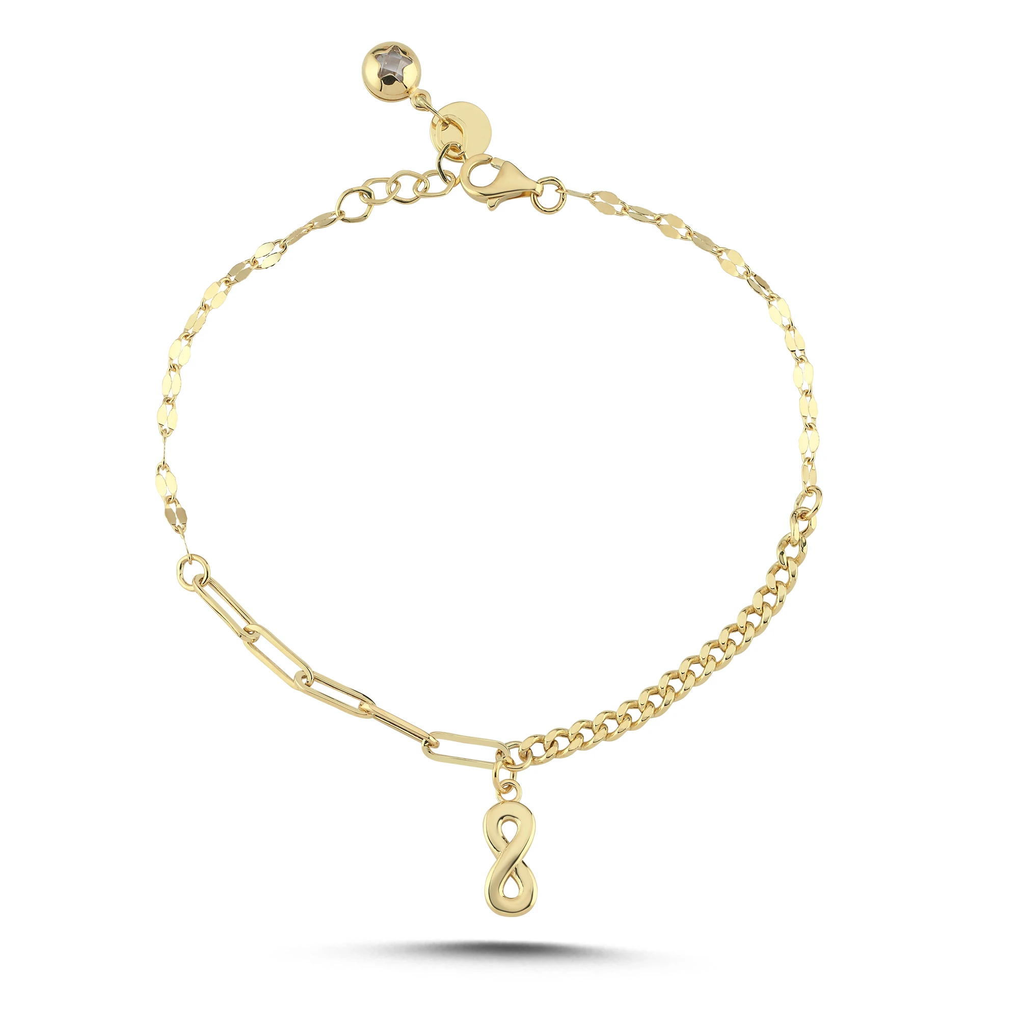 Altın Sonsuzluk Bileklik