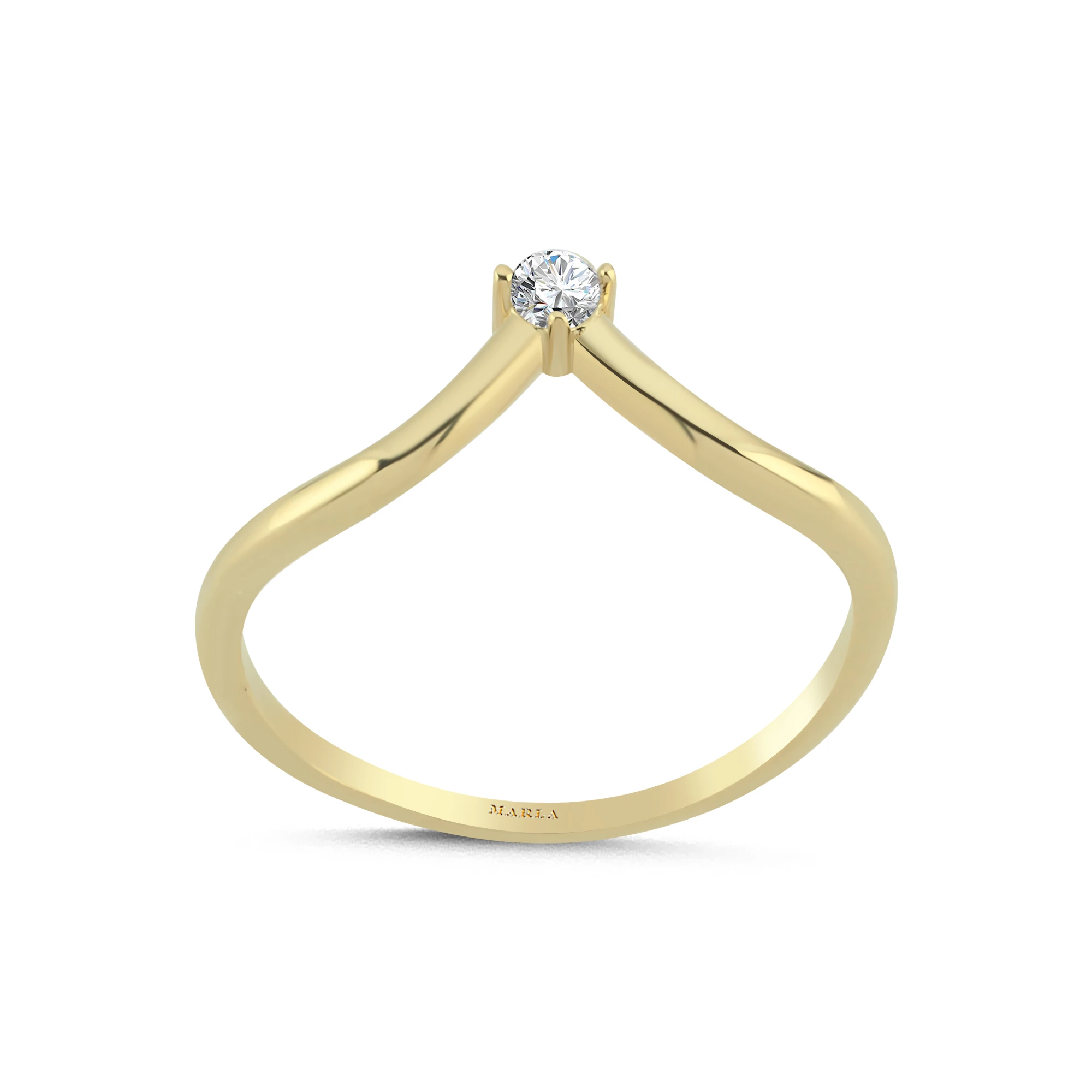 Taş Detaylı Altın Yüzük