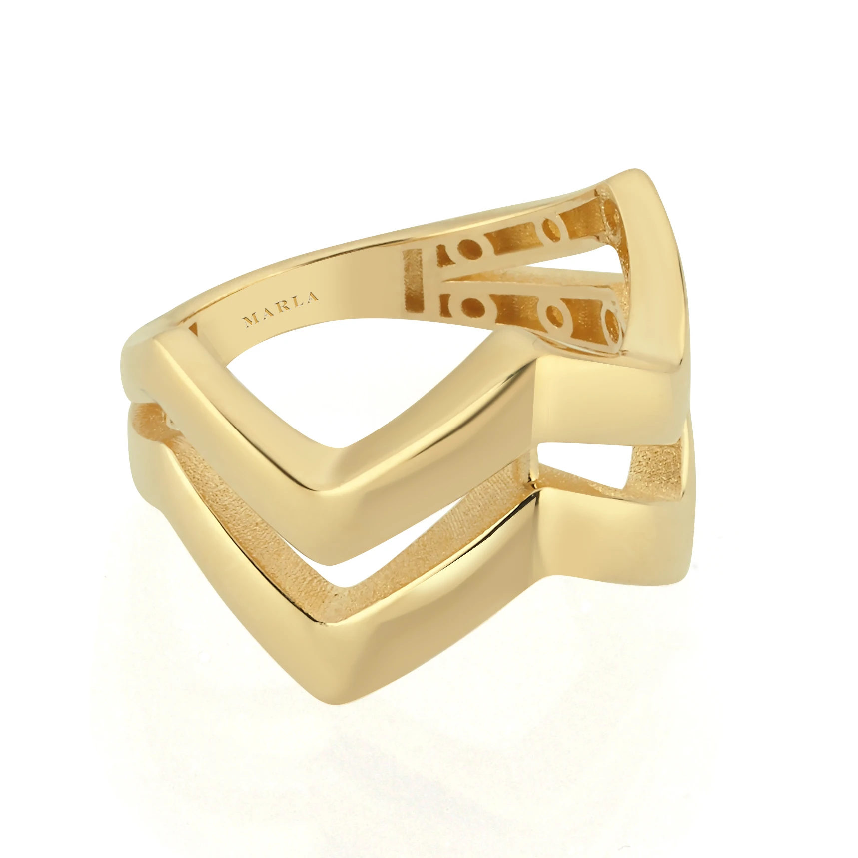 Altın Zikzak Yüzük