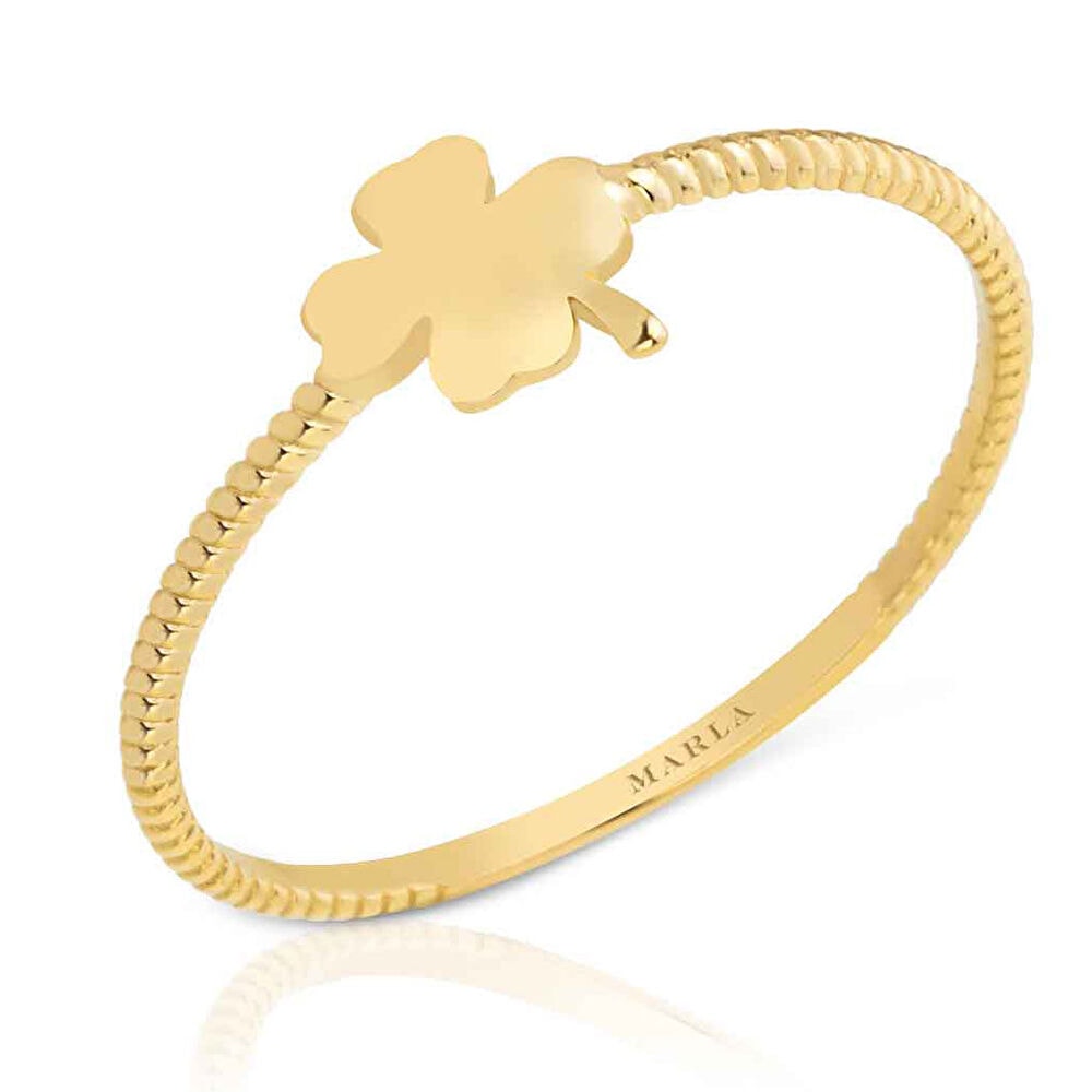 Altın Yoncalı Yüzük