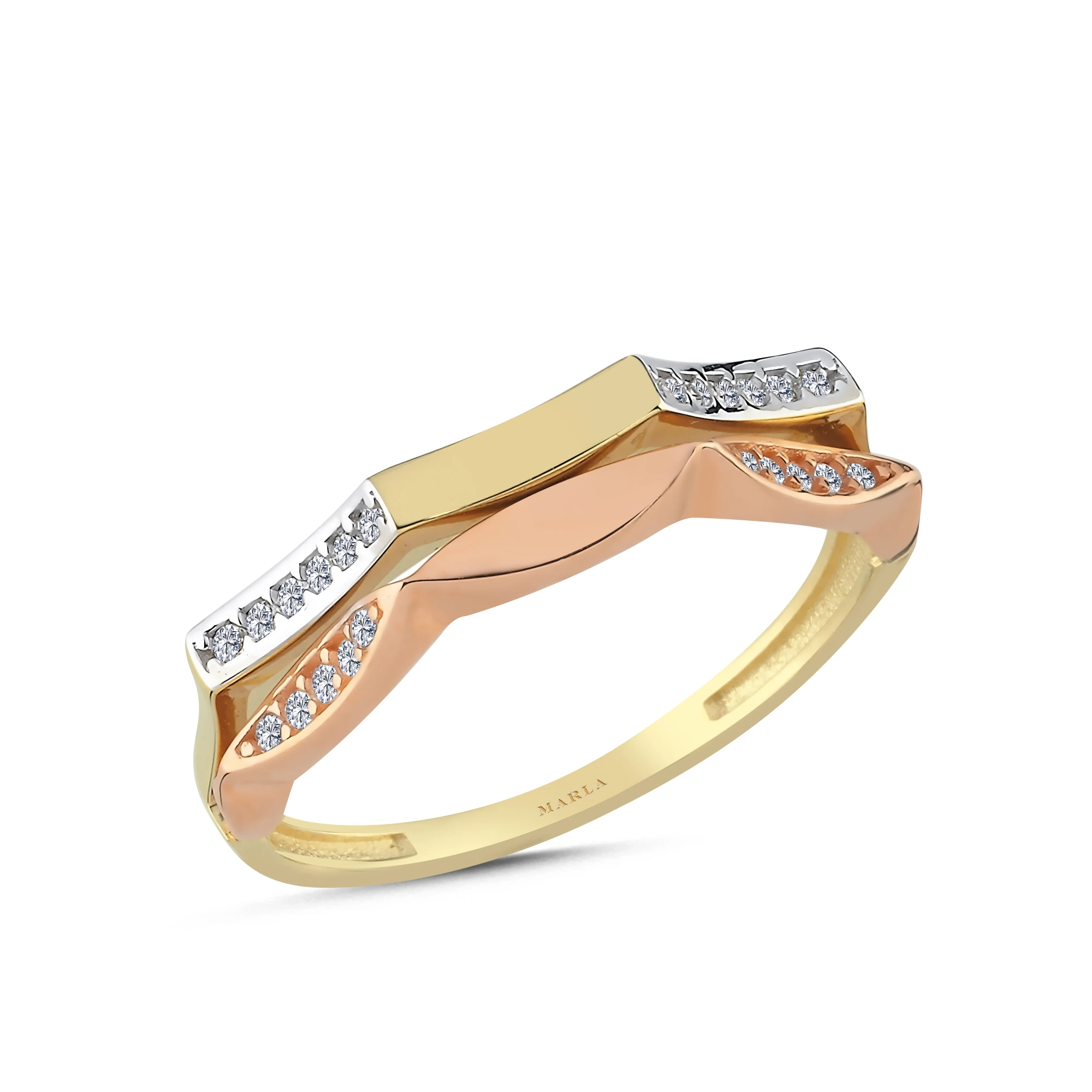 Üç Renk Altın Yüzük