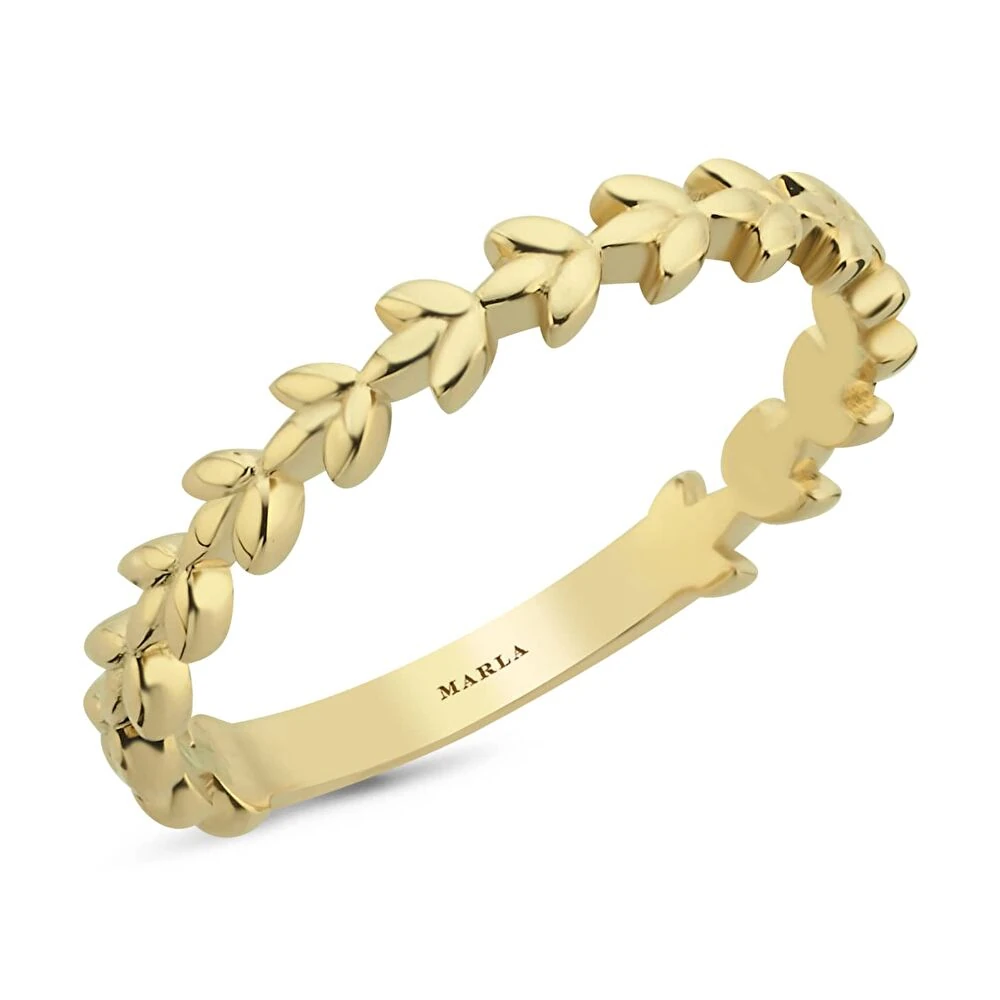 Altın Yaprak Yüzük