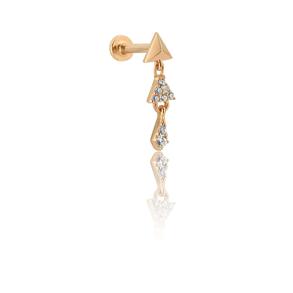 Taş Detaylı  Rose Tragus