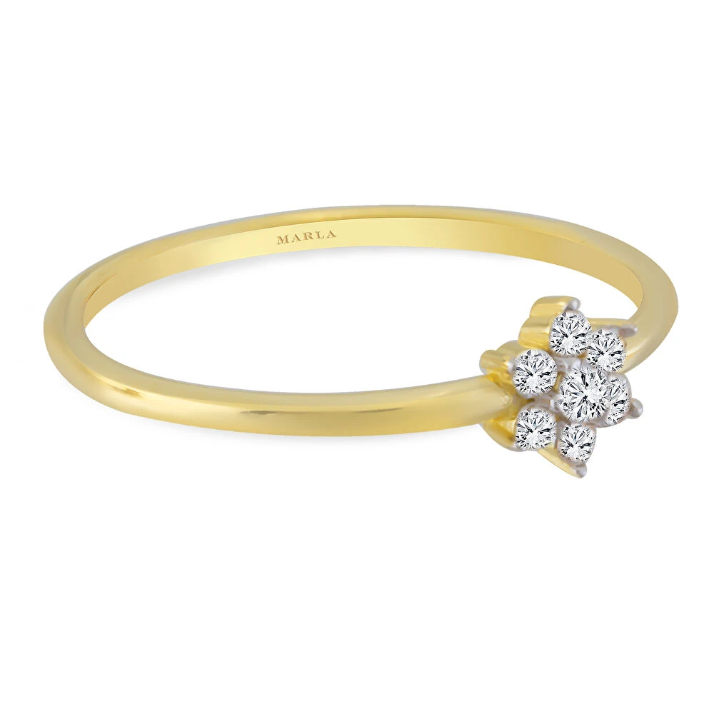 Çiçekli Altın Yüzük