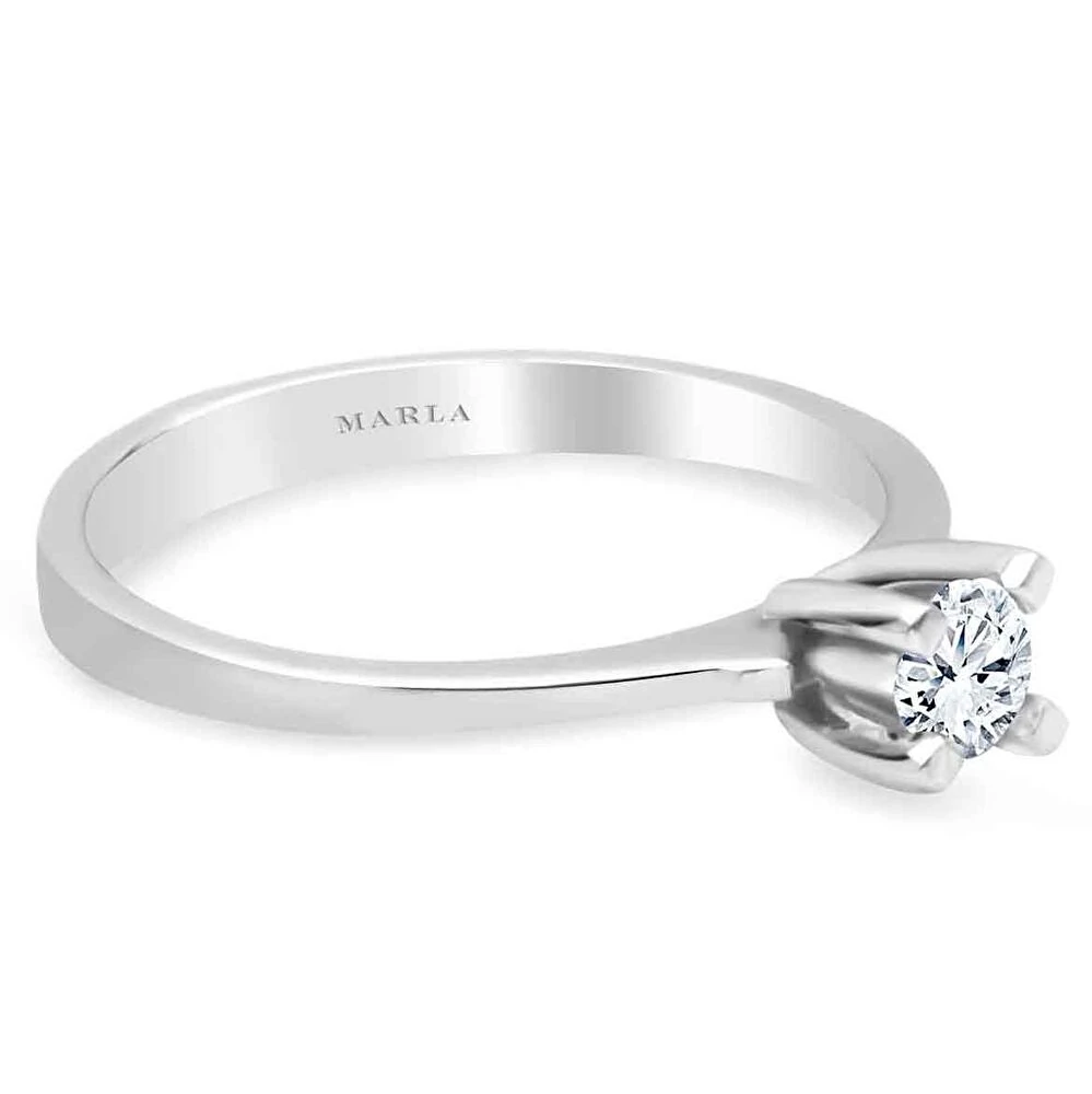 Pırlanta Daisy Tektaş Yüzük 0.20 Karat