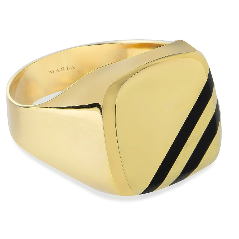 Mine Detaylı Erkek Yüzüğü