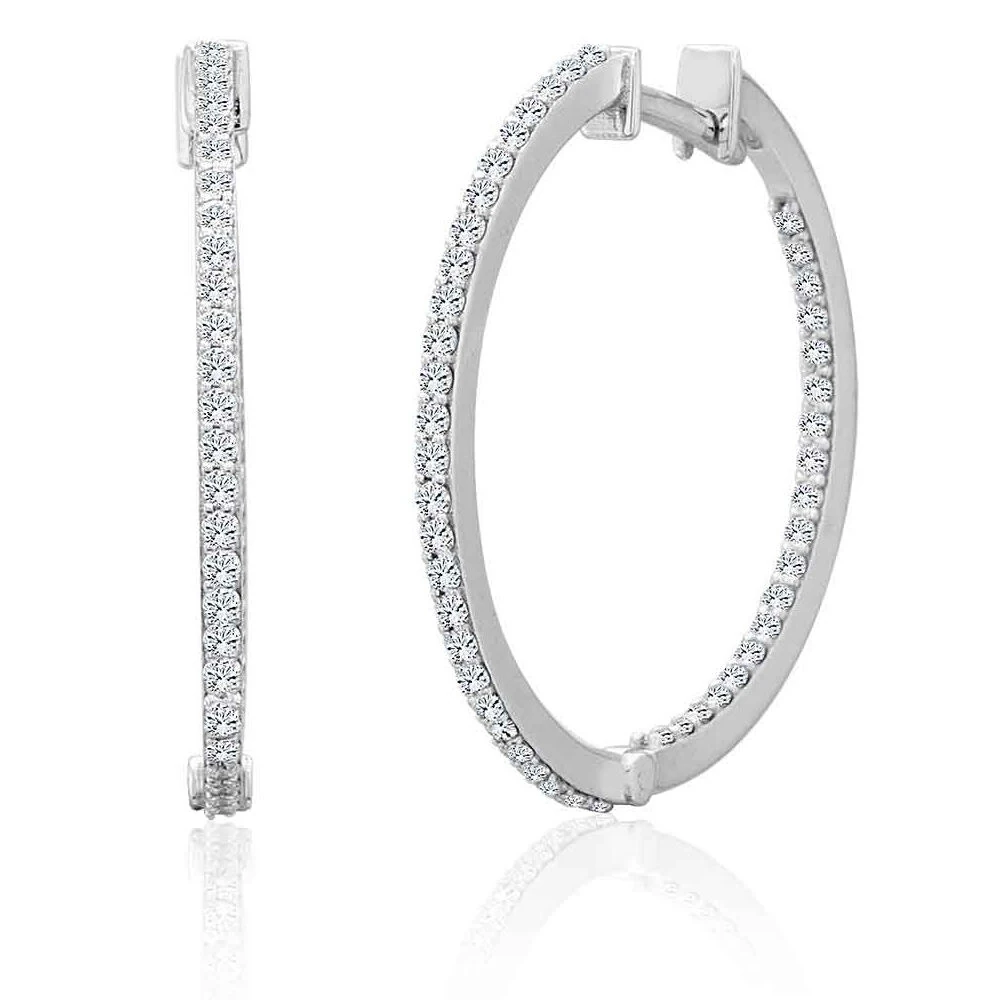 Pırlanta Halka Küpe 0.85 Karat