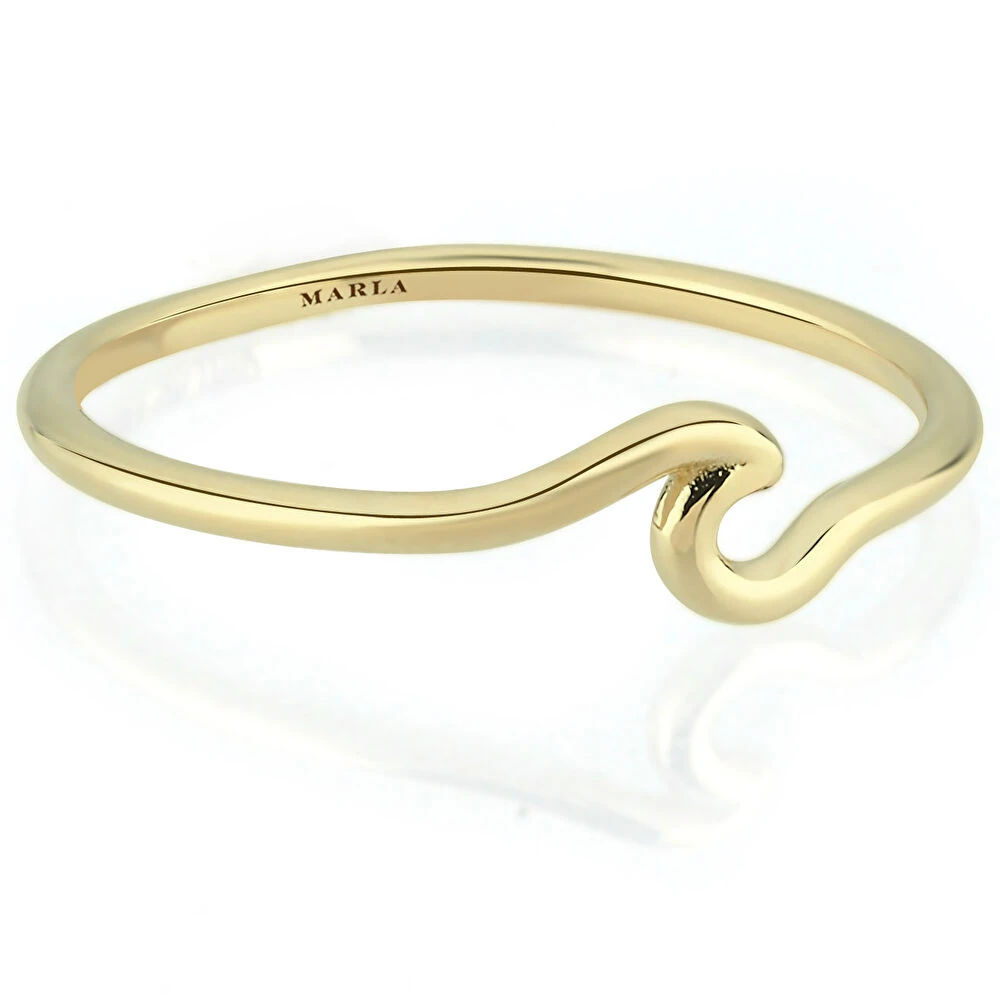 Altın Dalga Yüzük