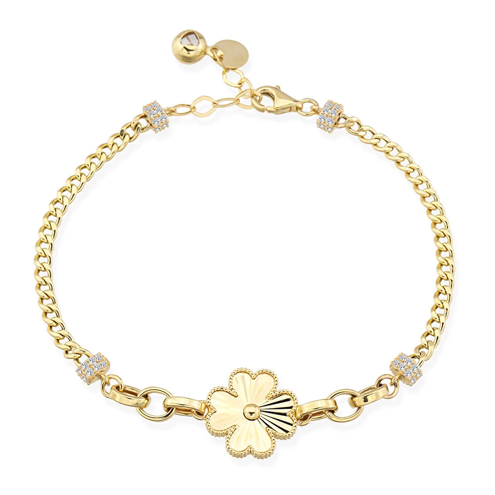 Kalem İşli Yonca Bileklik