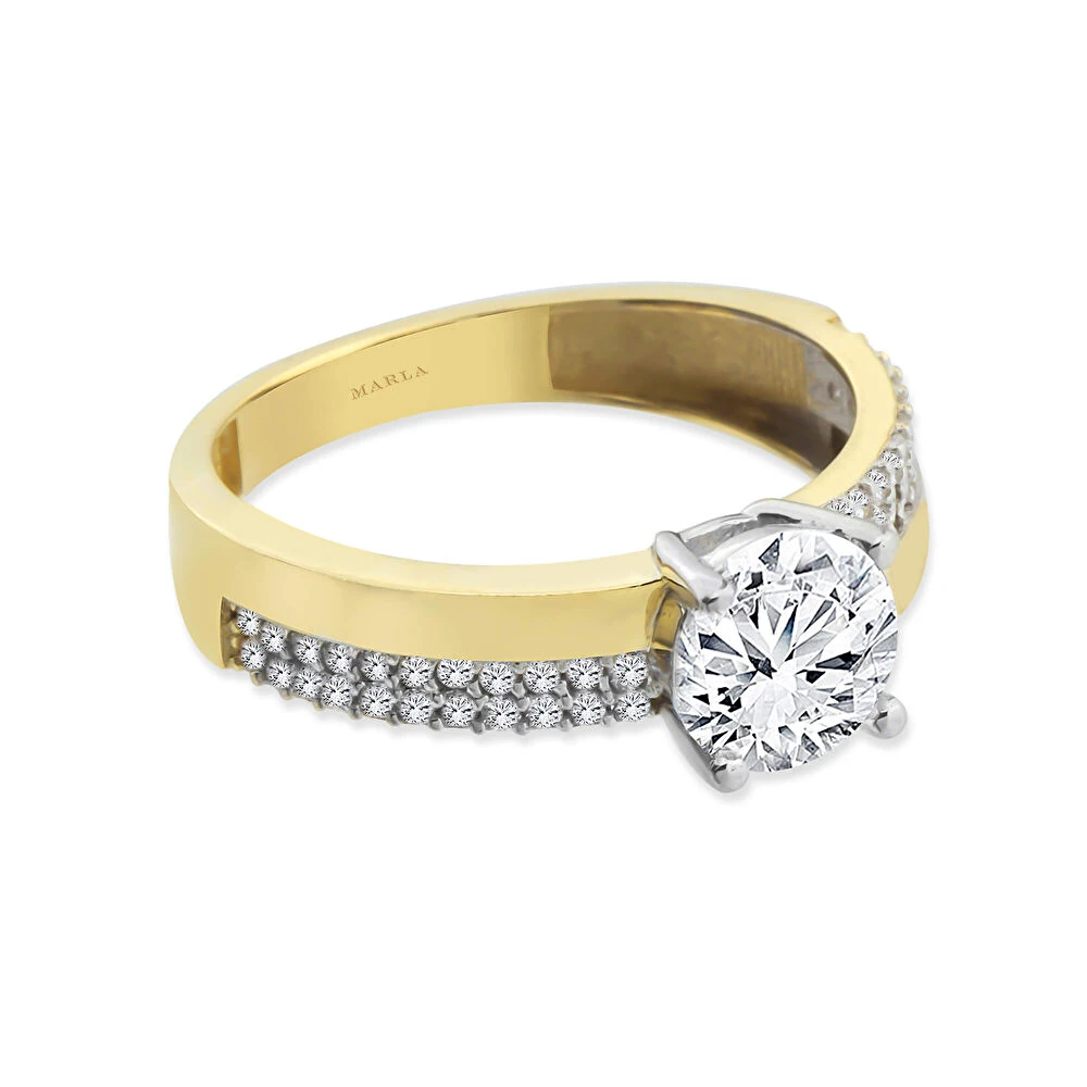 Altın Tektaş Yüzük