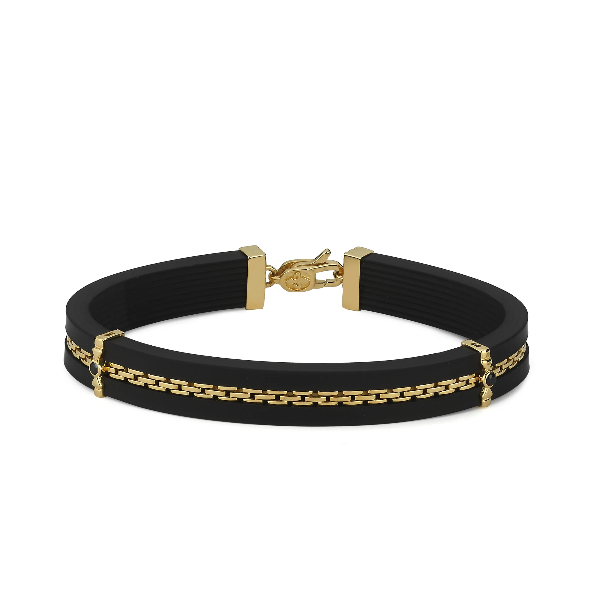 Kavucuk  Kordonlu Altın Erkek Bileklik