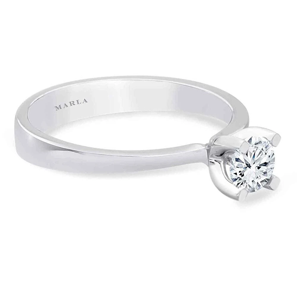 Pırlanta Liliy Tektaş Yüzük 0.50 Karat