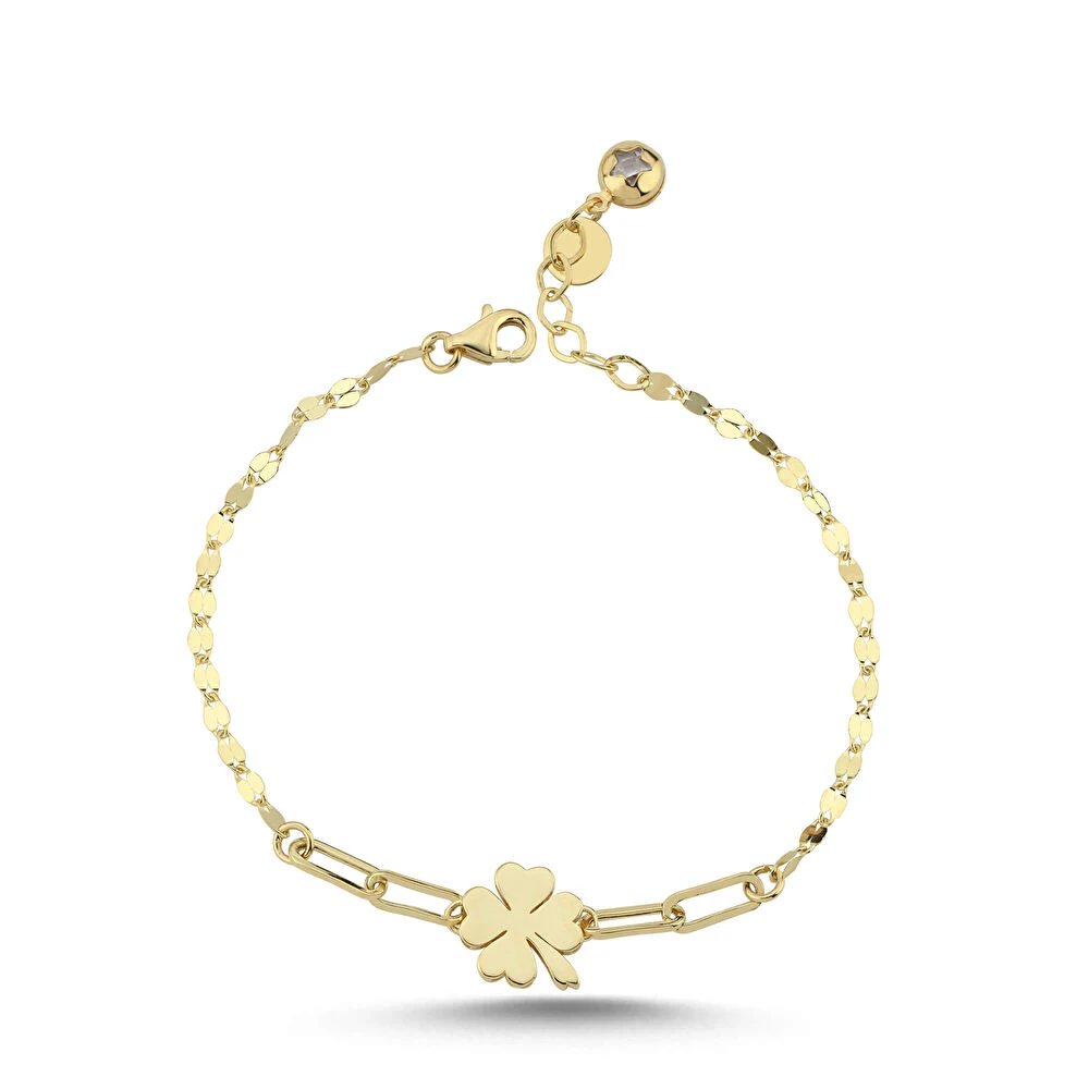 Altın Yonca Bileklik