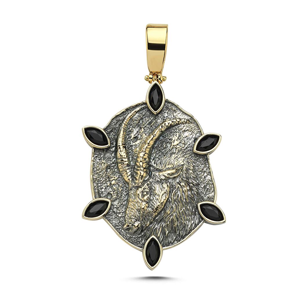 Altın Oğlak Burcu Kolye Ucu