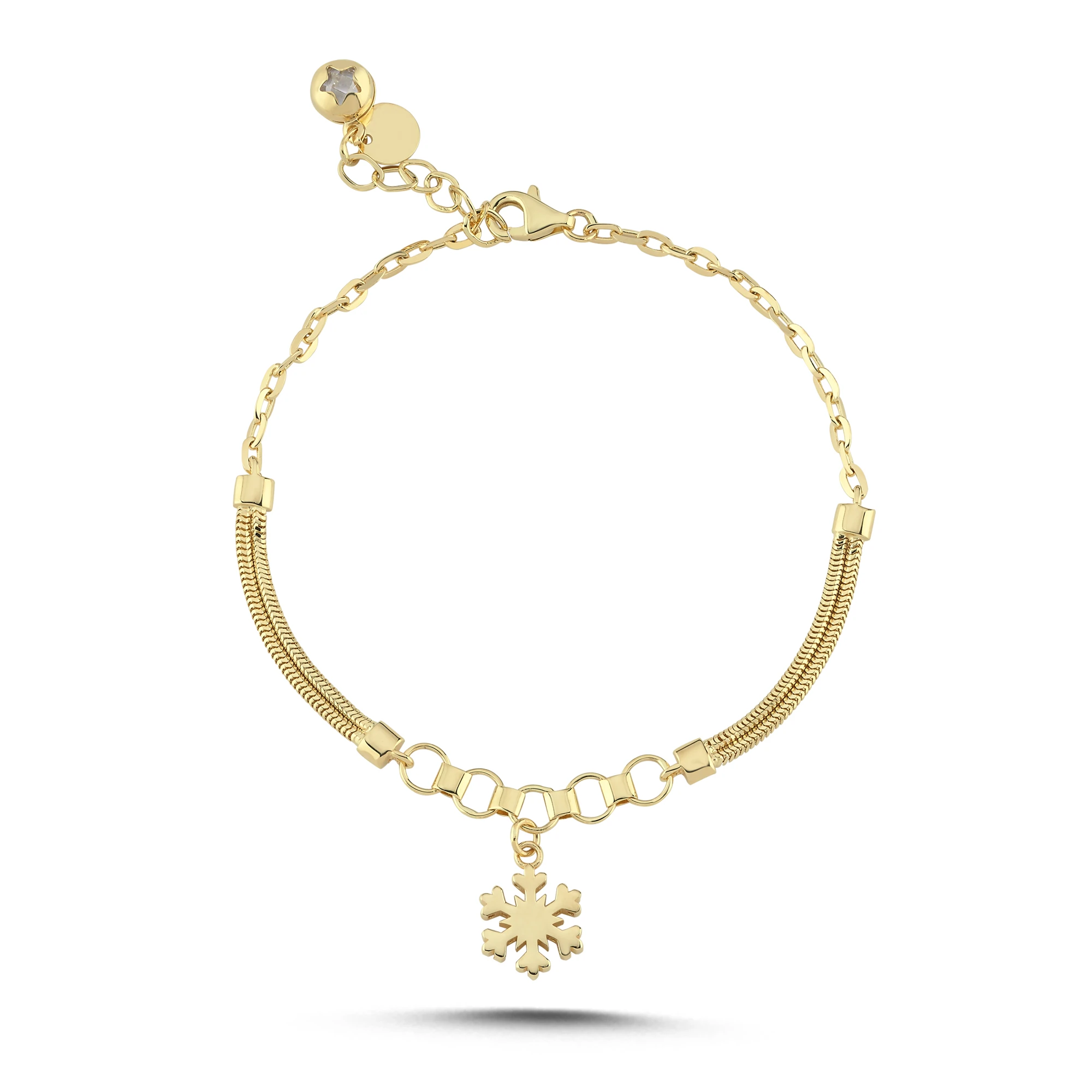 Altın Kar Tanesi  Bileklik