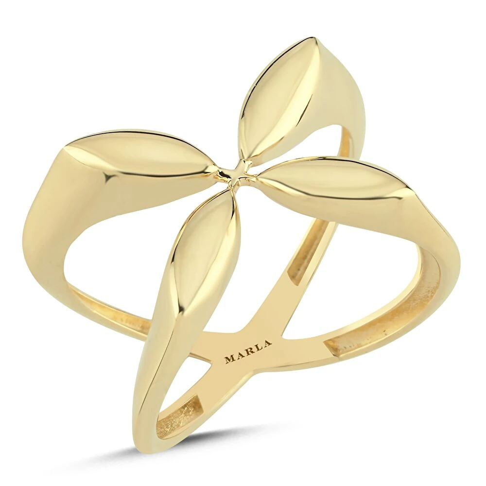 Altın Çiçek Yüzük