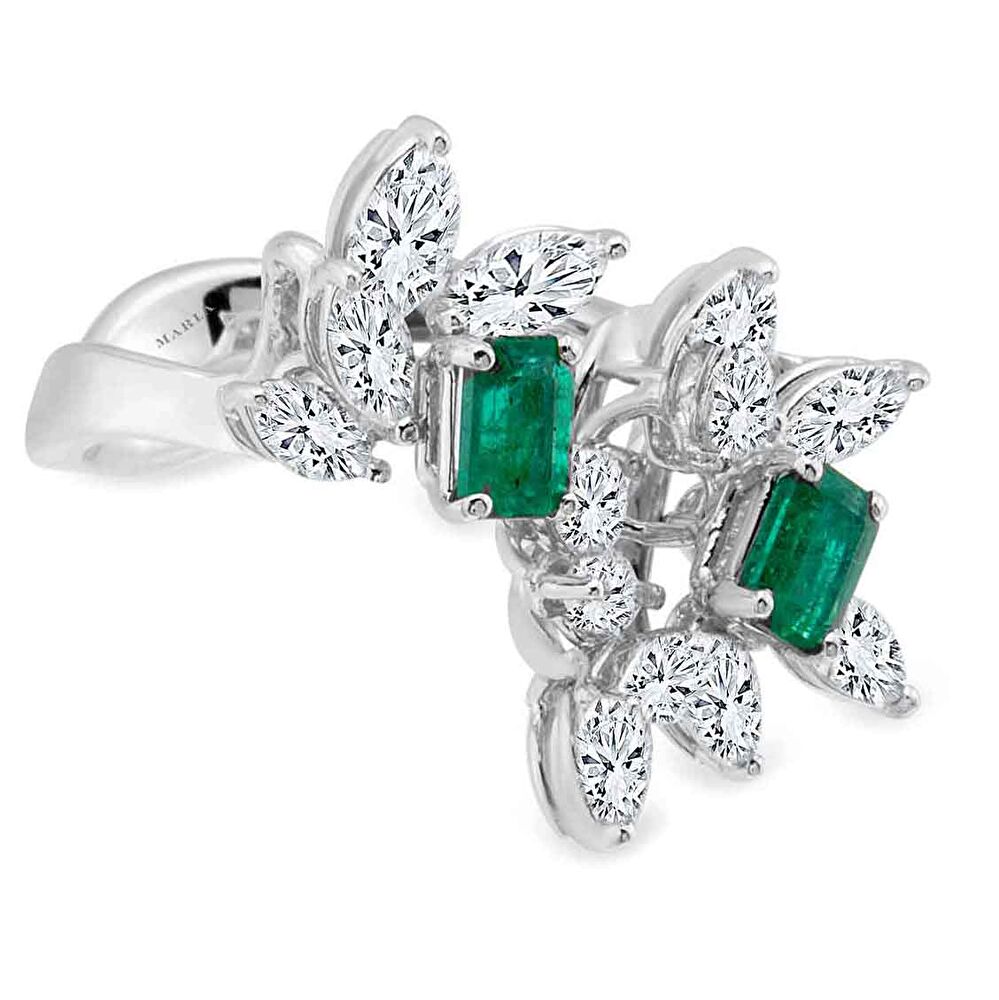 Markiz Taşlı Zümrüt Yüzük 0.40 Karat