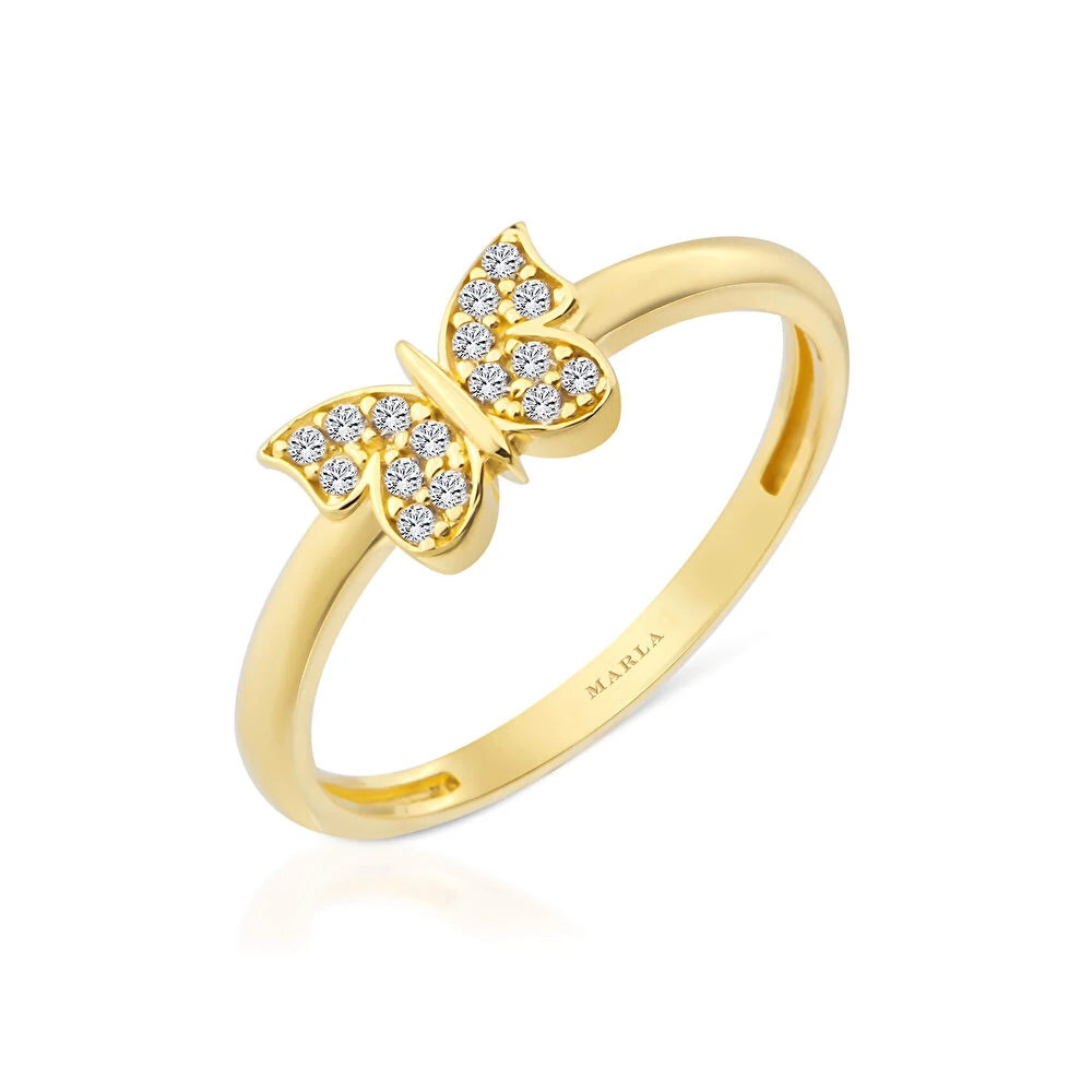 Altın Kelebek Yüzük