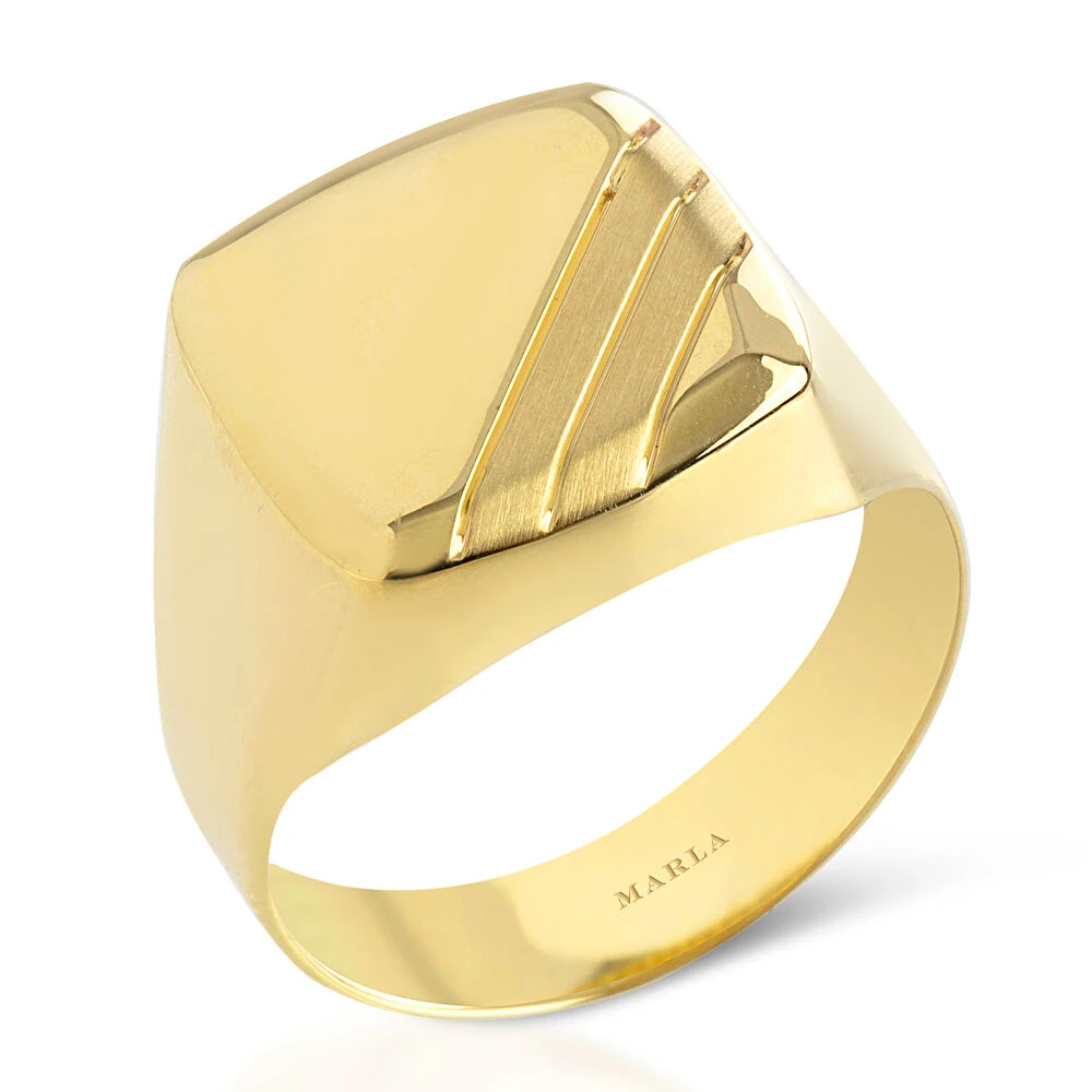 Renk Detaylı Erkek Yüzüğü