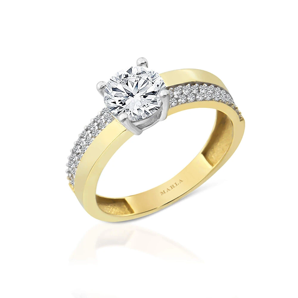 Altın Tektaş Yüzük