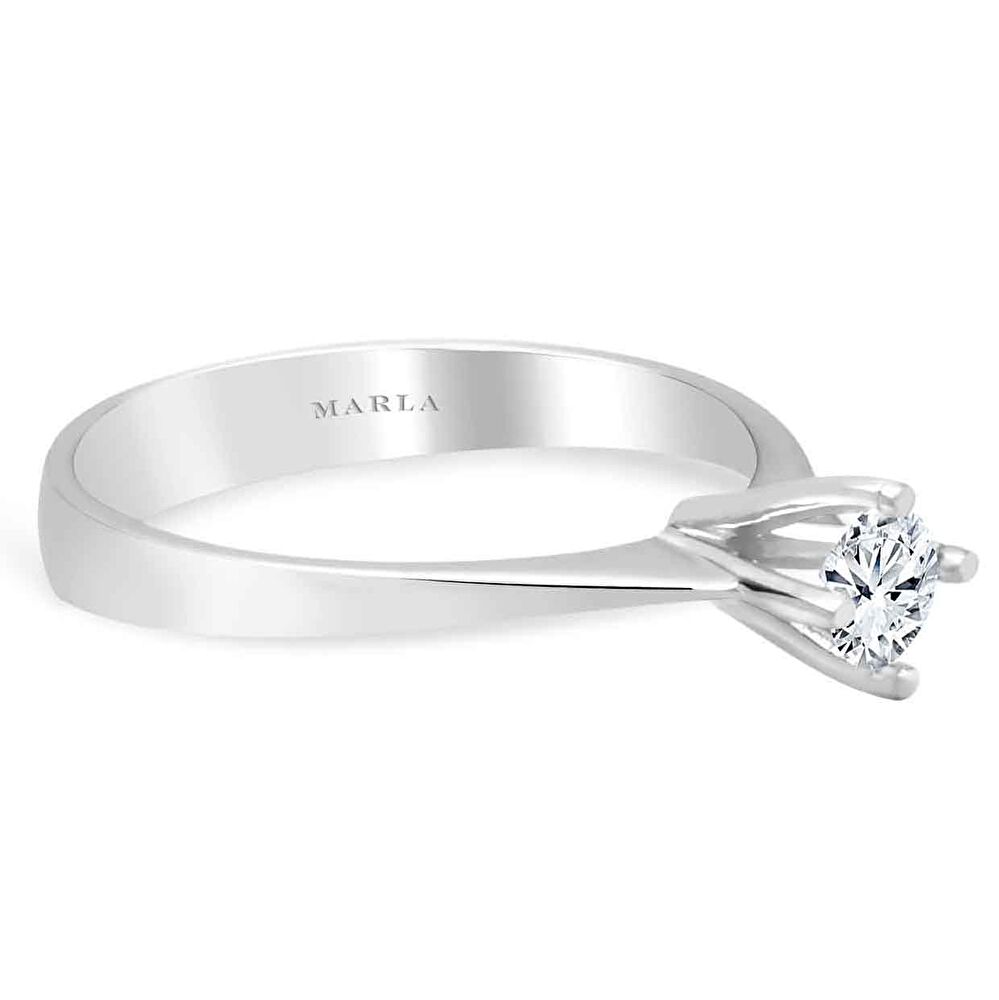 Pırlanta Violet Tektaş Yüzük 0.30 Karat