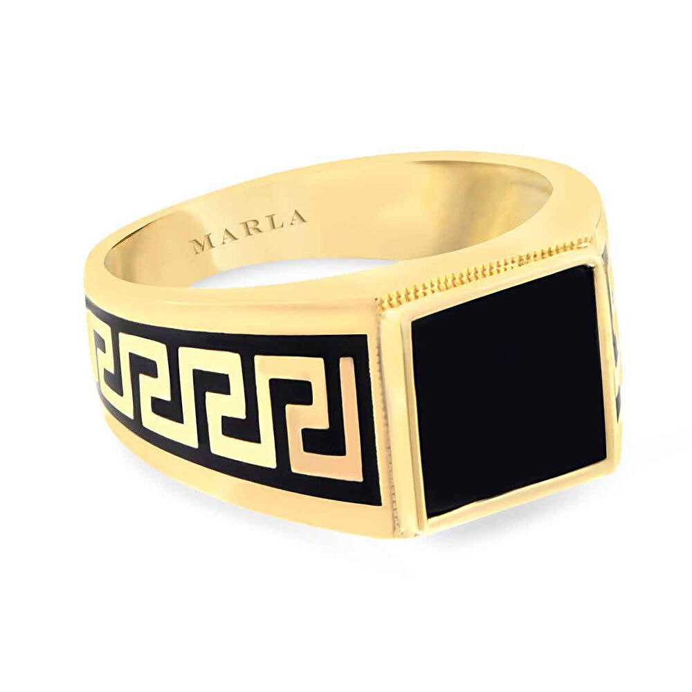 Mine Detaylı Erkek Yüzüğü