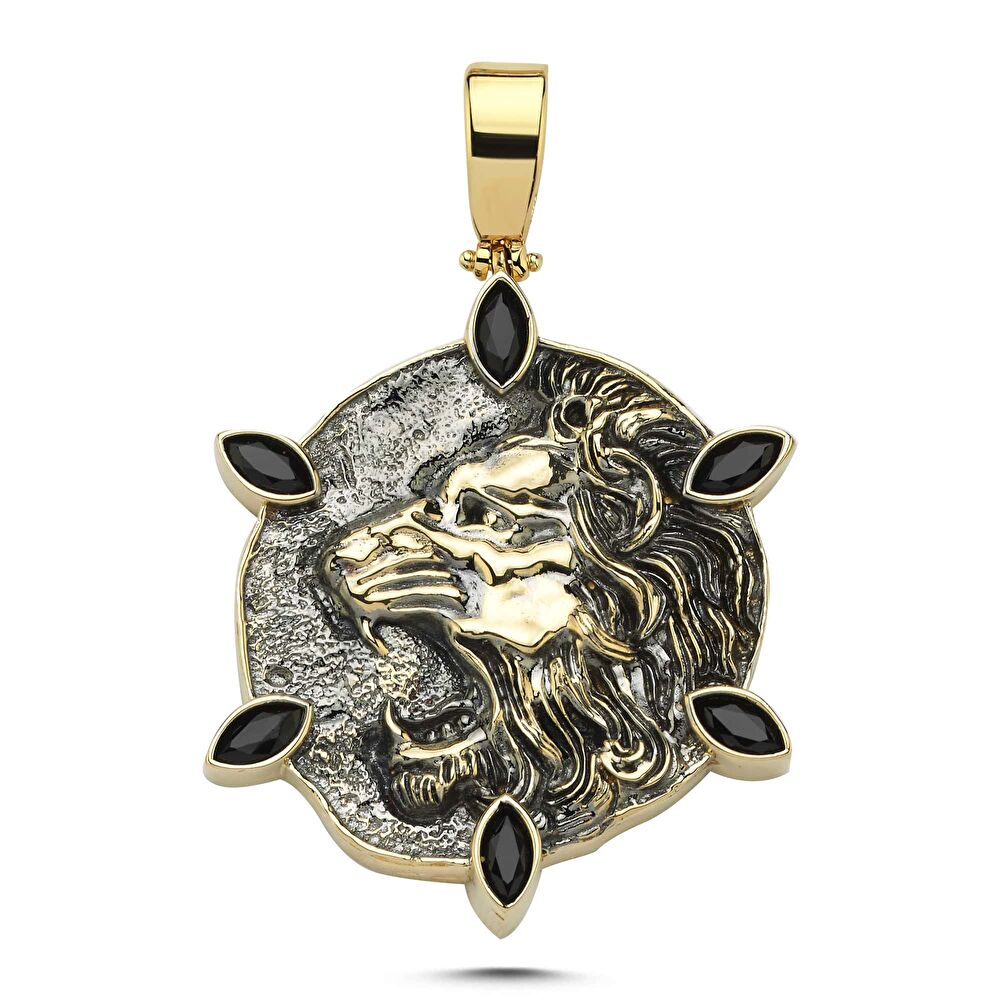 Altın Aslan Burcu Kolye Ucu